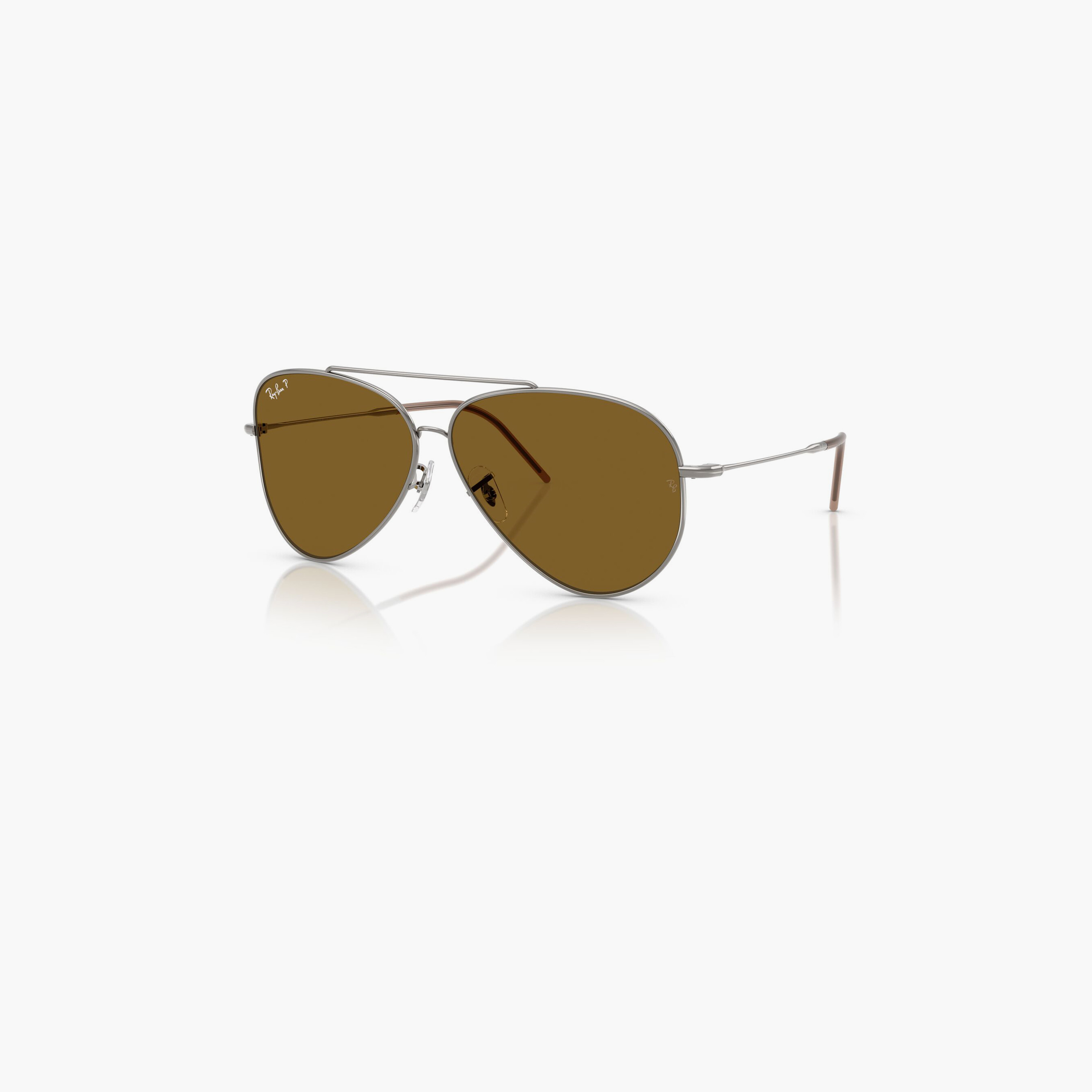 ريبان- نظارة شمسية مستقطبة مقاس 59 مم بنية إطار طيار - 0RBR0101S-men-sunglasses-image-1