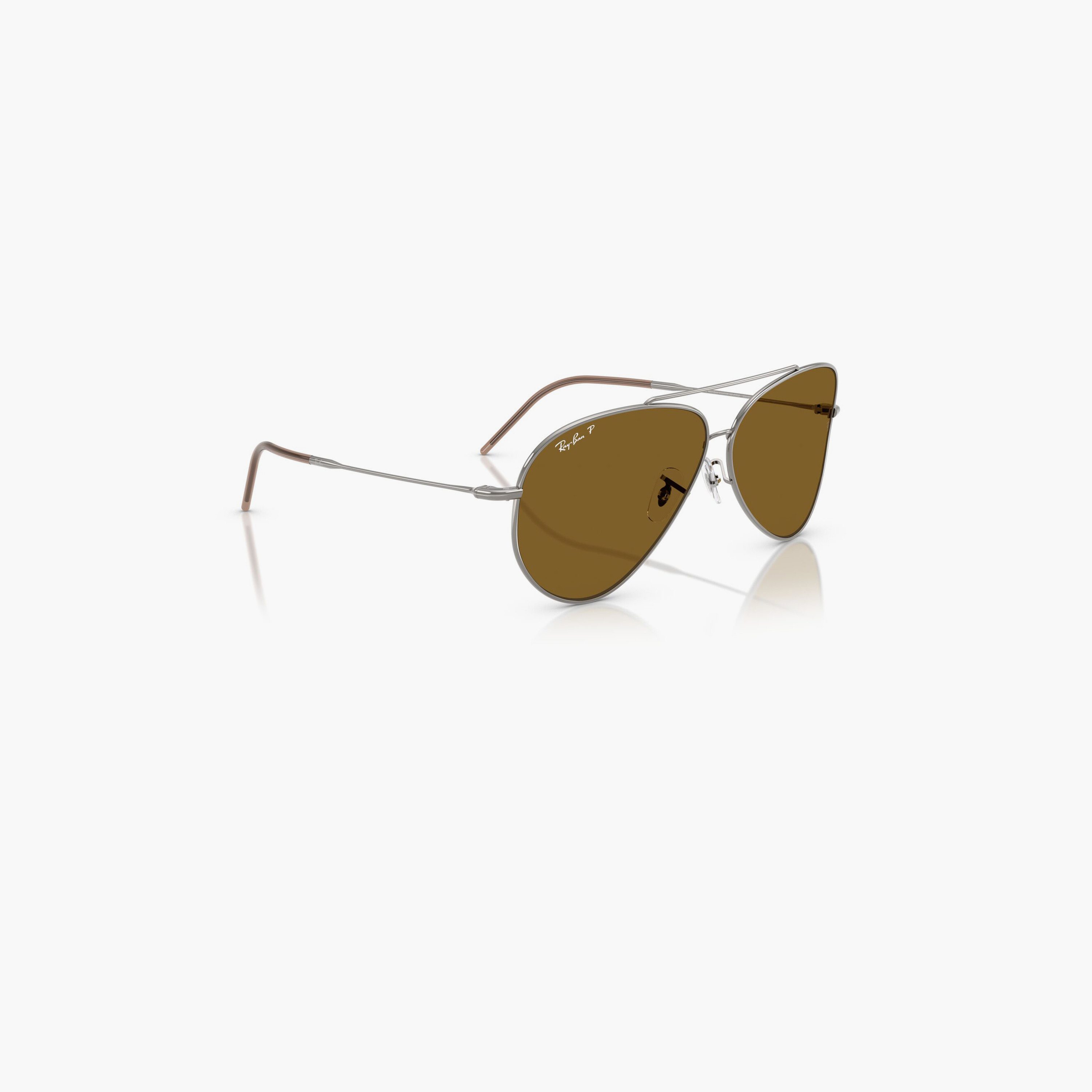 ريبان- نظارة شمسية مستقطبة مقاس 59 مم بنية إطار طيار - 0RBR0101S-men-sunglasses-image-3