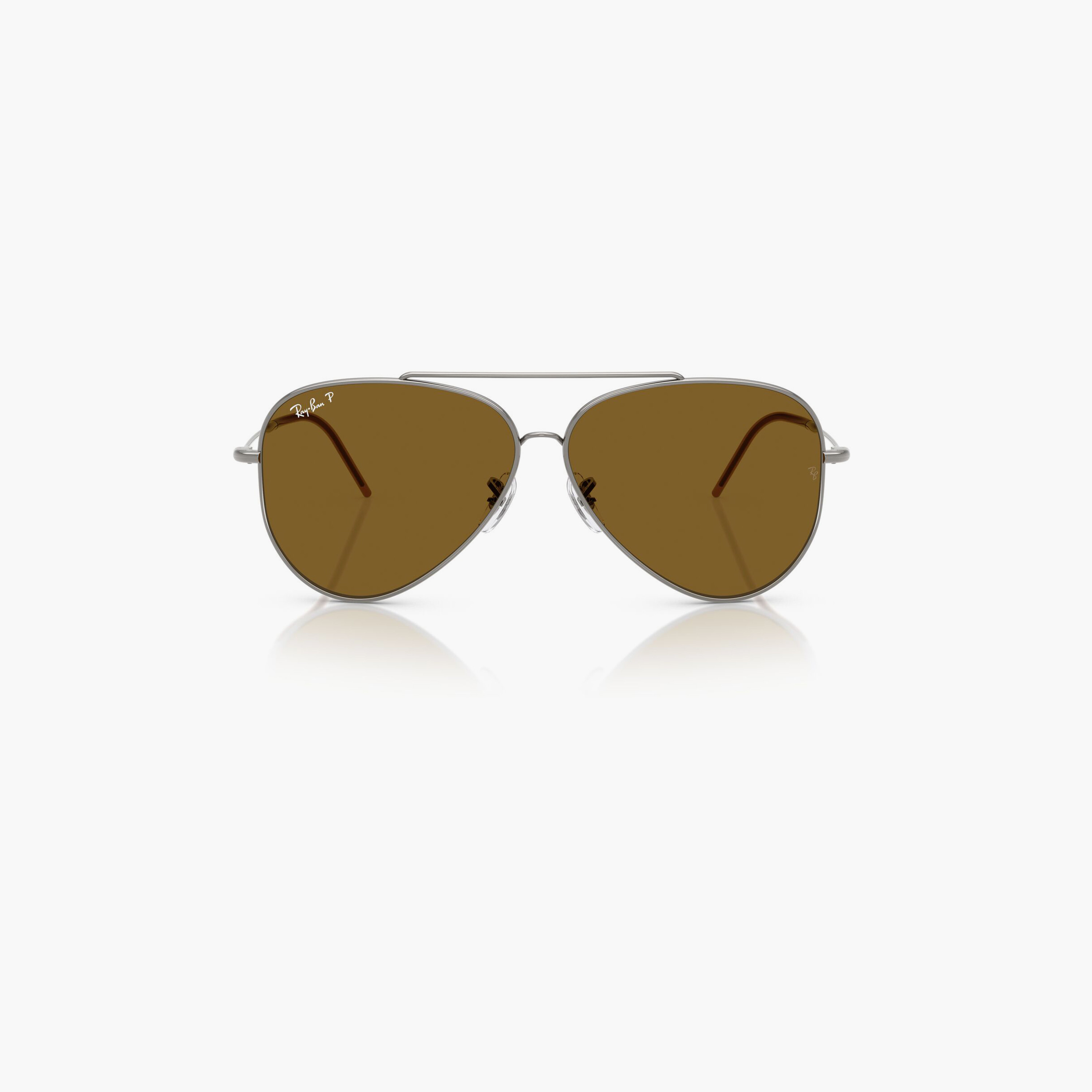 Ray-Ban Polarized 59MM Brown Aviator Sunglasses - 0RBR0101S-men-sunglasses-image-4