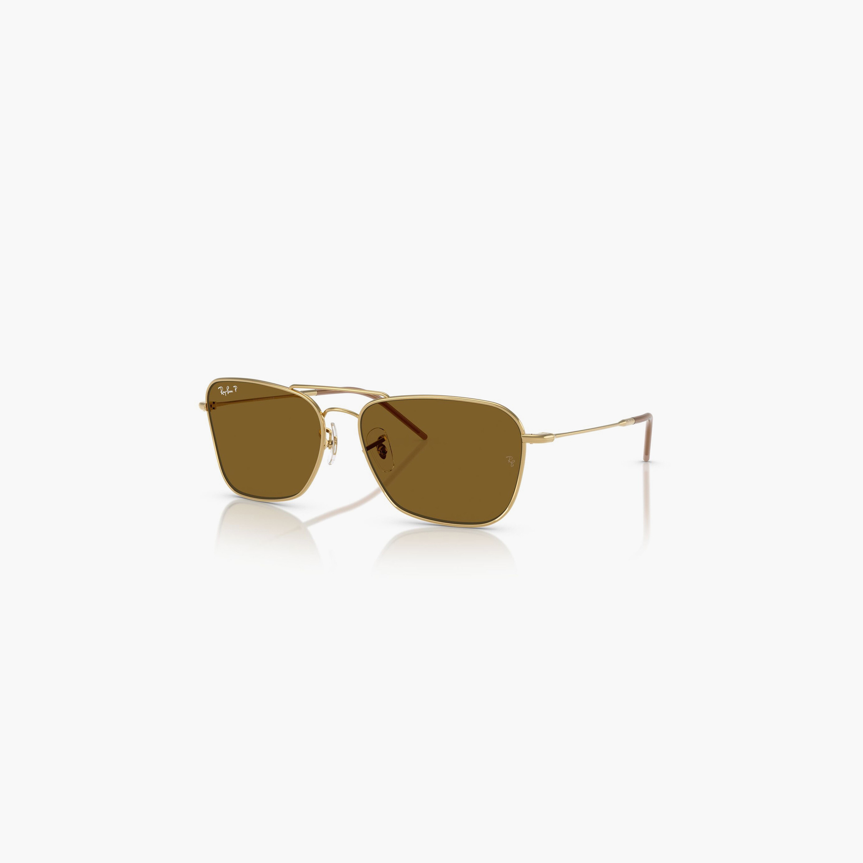 Ray-Ban Caravan Reverse Polarized 61MM Brown Square Sunglasses - 0RBR0102S-men-sunglasses-image-1