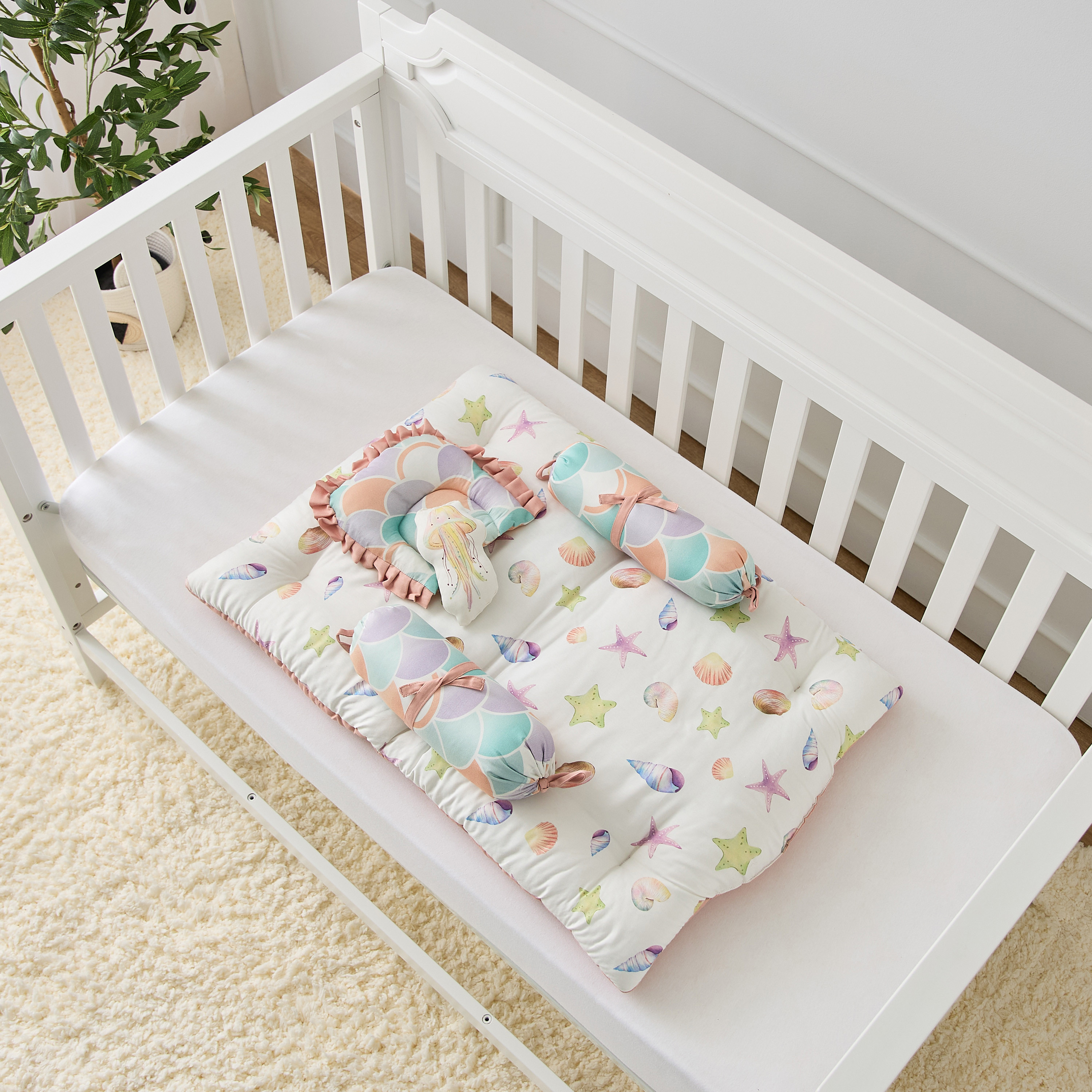 Fancy Fluff Printed 6-Piece Baby Bed Set - 58x84 cm-baby-nursery-babybedding-image-3