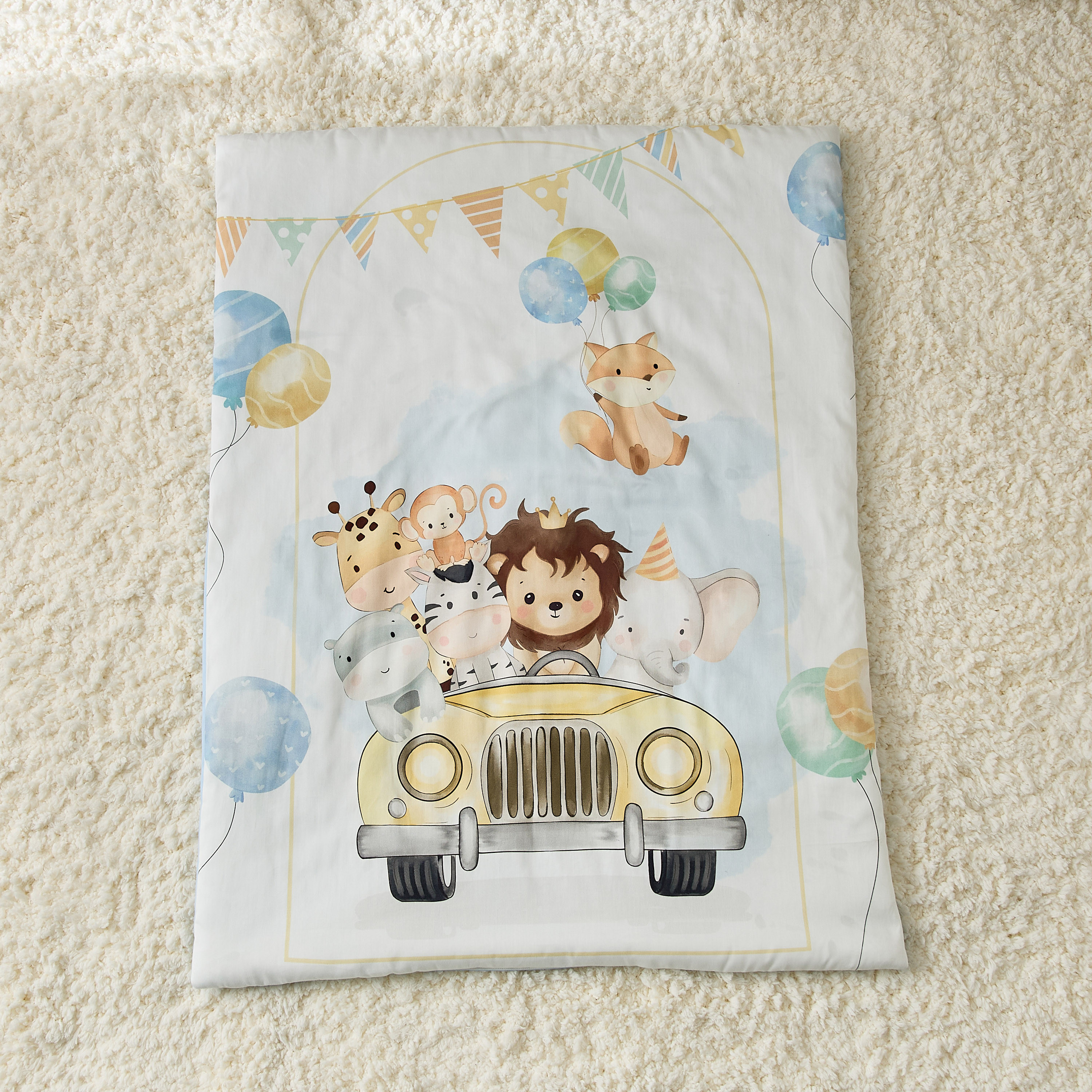 Fancy Fluff Safari Print 6-Piece Baby Bed Set - 58x84 cm-baby-nursery-babybedding-image-11