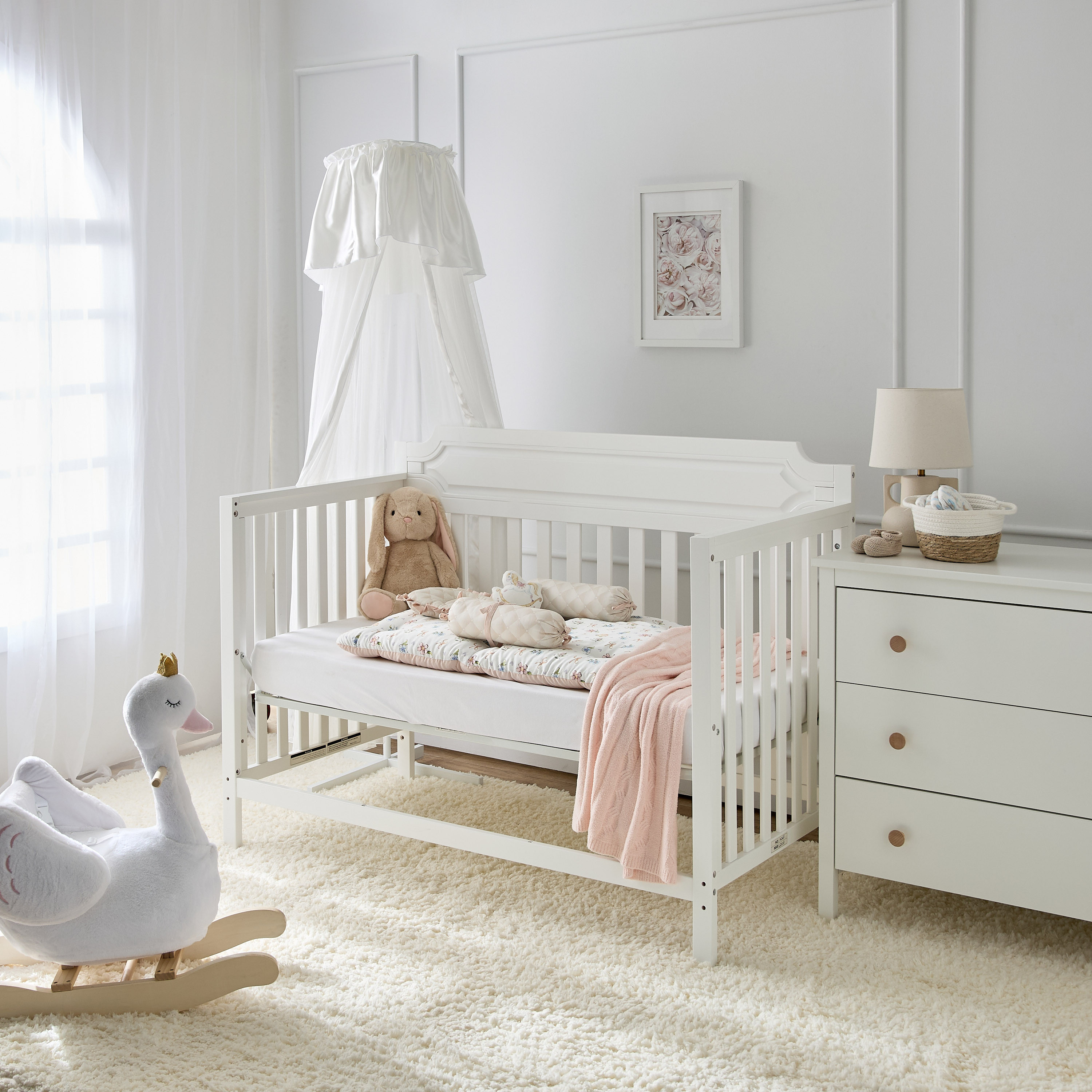 Fancy Fluff Floral Print 5-Piece Baby Bed Set - 58x84 cm-baby-nursery-babybedding-image-9