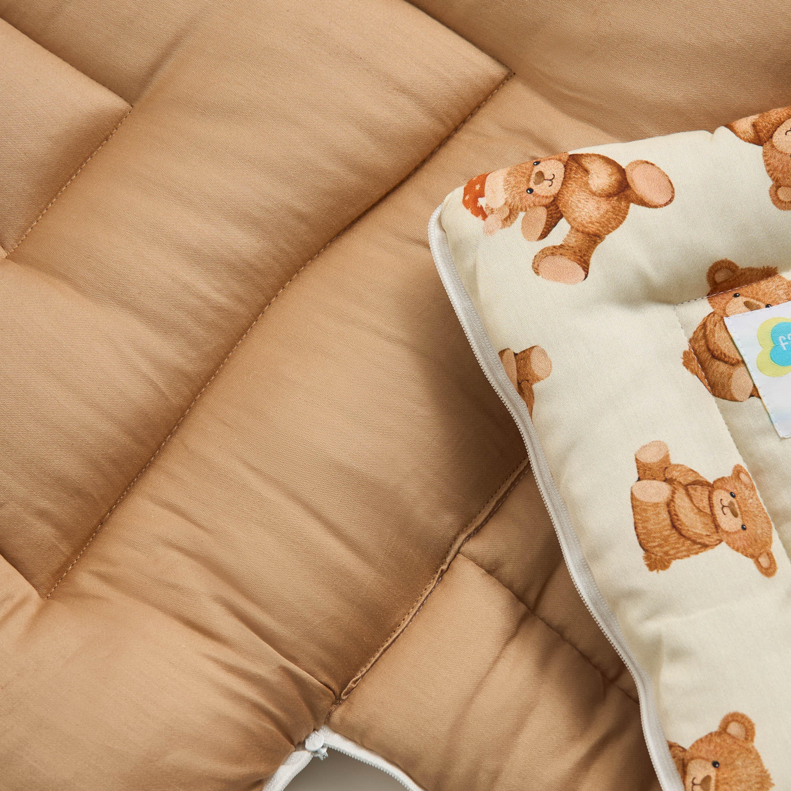 Fancy Fluff All-Over Teddy Bear Print Baby Nest - 66x30x22 cm-baby-nursery-blanketsandswaddles-swaddlesandsleepingbags-image-10