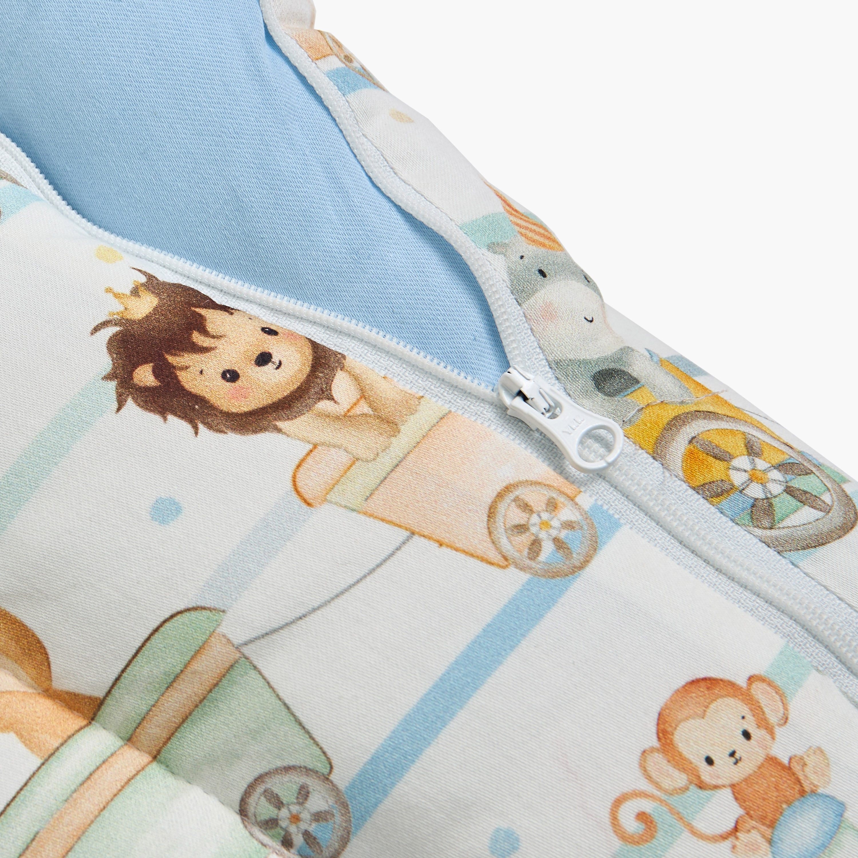 Fancy Fluff Animal Print Baby Nest - 66x30x22 cm-baby-nursery-blanketsandswaddles-swaddlesandsleepingbags-image-6
