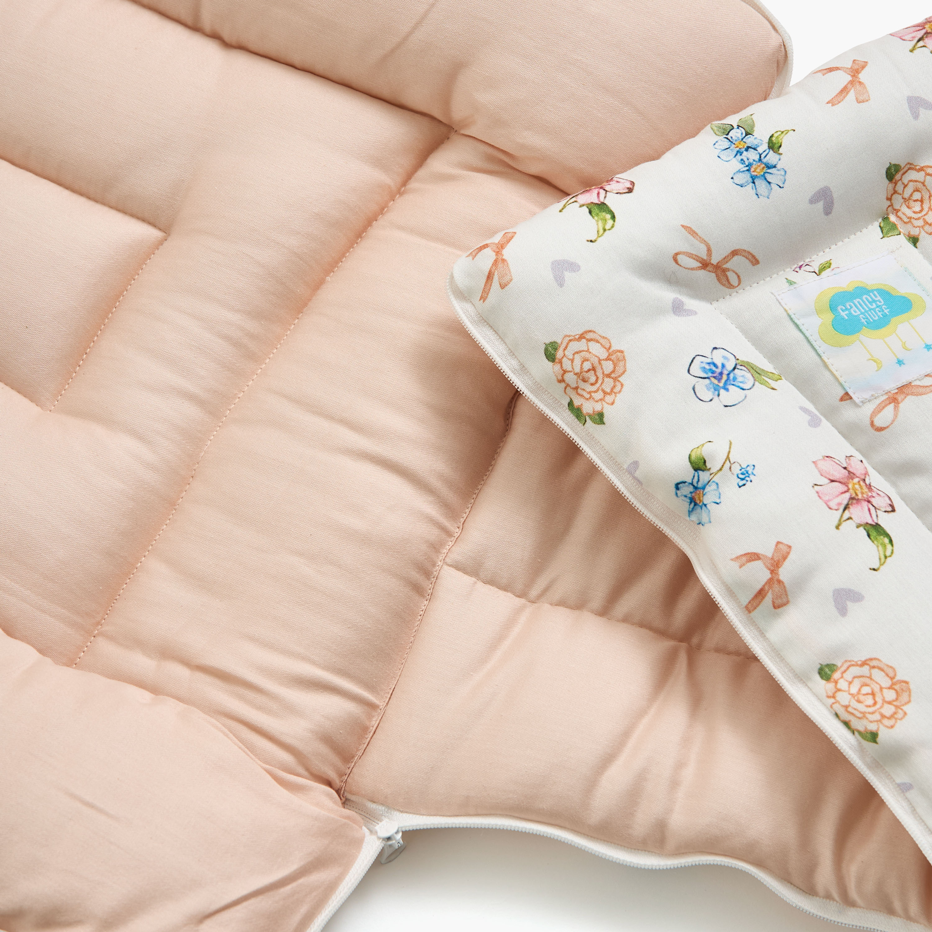 Fancy Fluff Floral Print Baby Nest - 66x30x22 cm-baby-nursery-blanketsandswaddles-swaddlesandsleepingbags-image-10