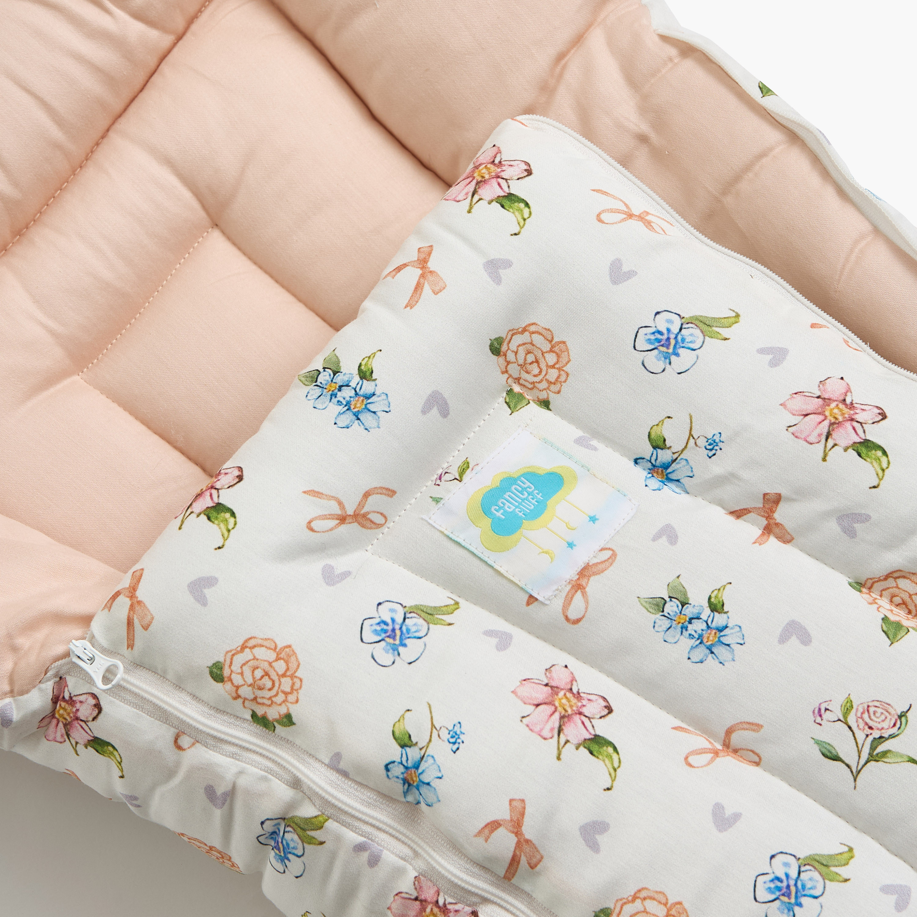 Fancy Fluff Floral Print Baby Nest - 66x30x22 cm-baby-nursery-blanketsandswaddles-swaddlesandsleepingbags-image-6