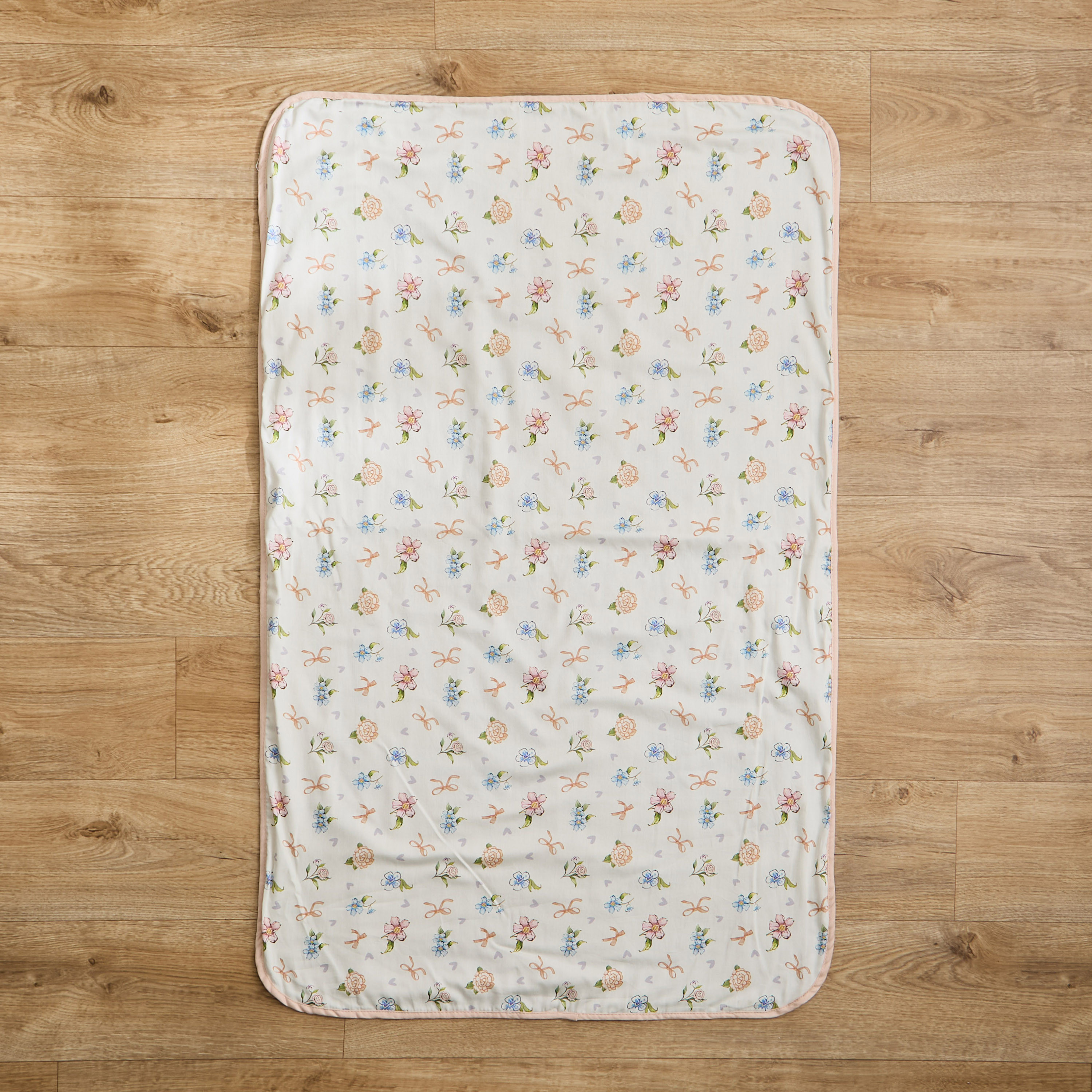 Fancy Fluff Floral Print Baby Blanket - 71x114 cm-baby-nursery-babybedding-image-2