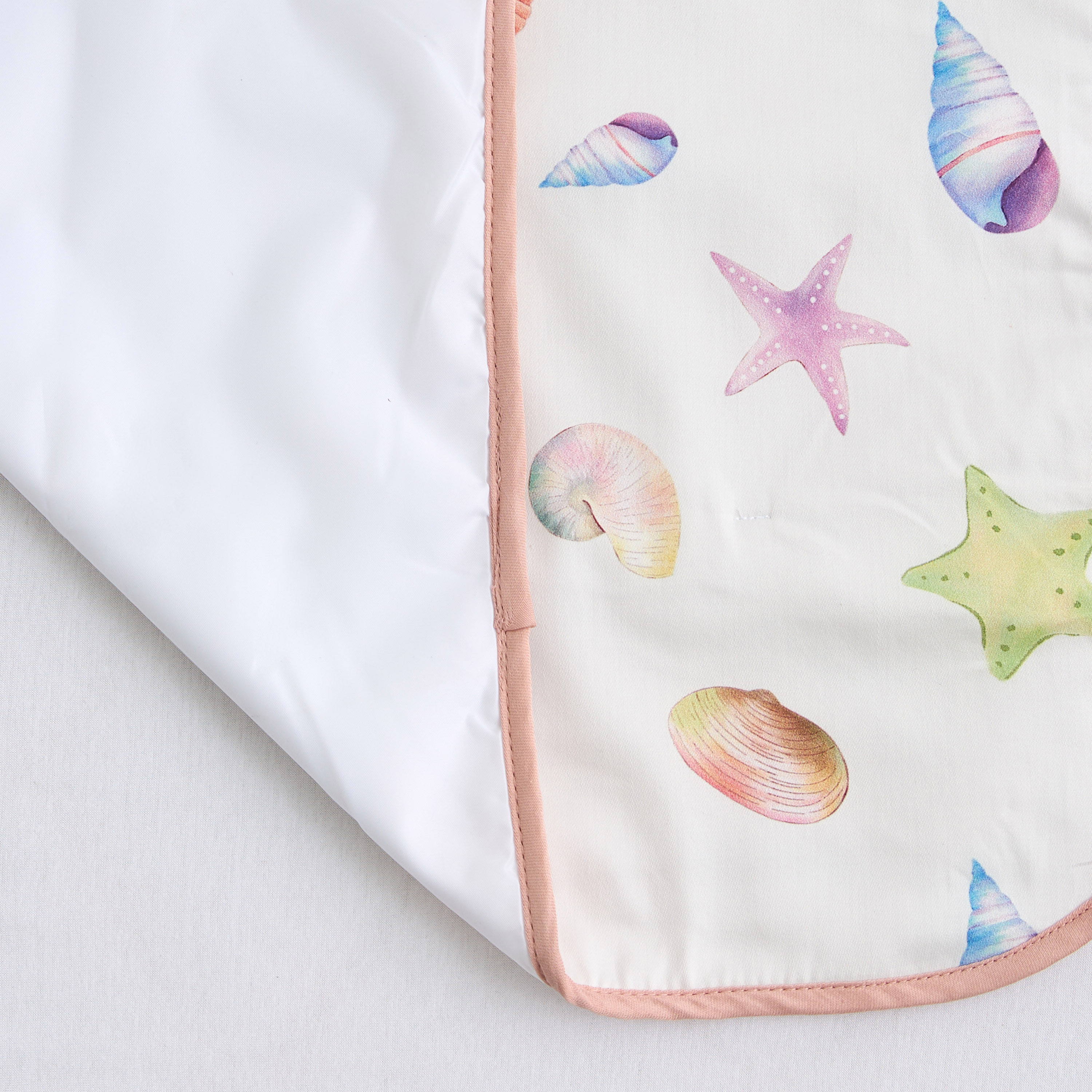 Fancy Fluff All-Over Seashell Print Bed Protector - 50x71 cm-baby-nursery-babybedding-image-4