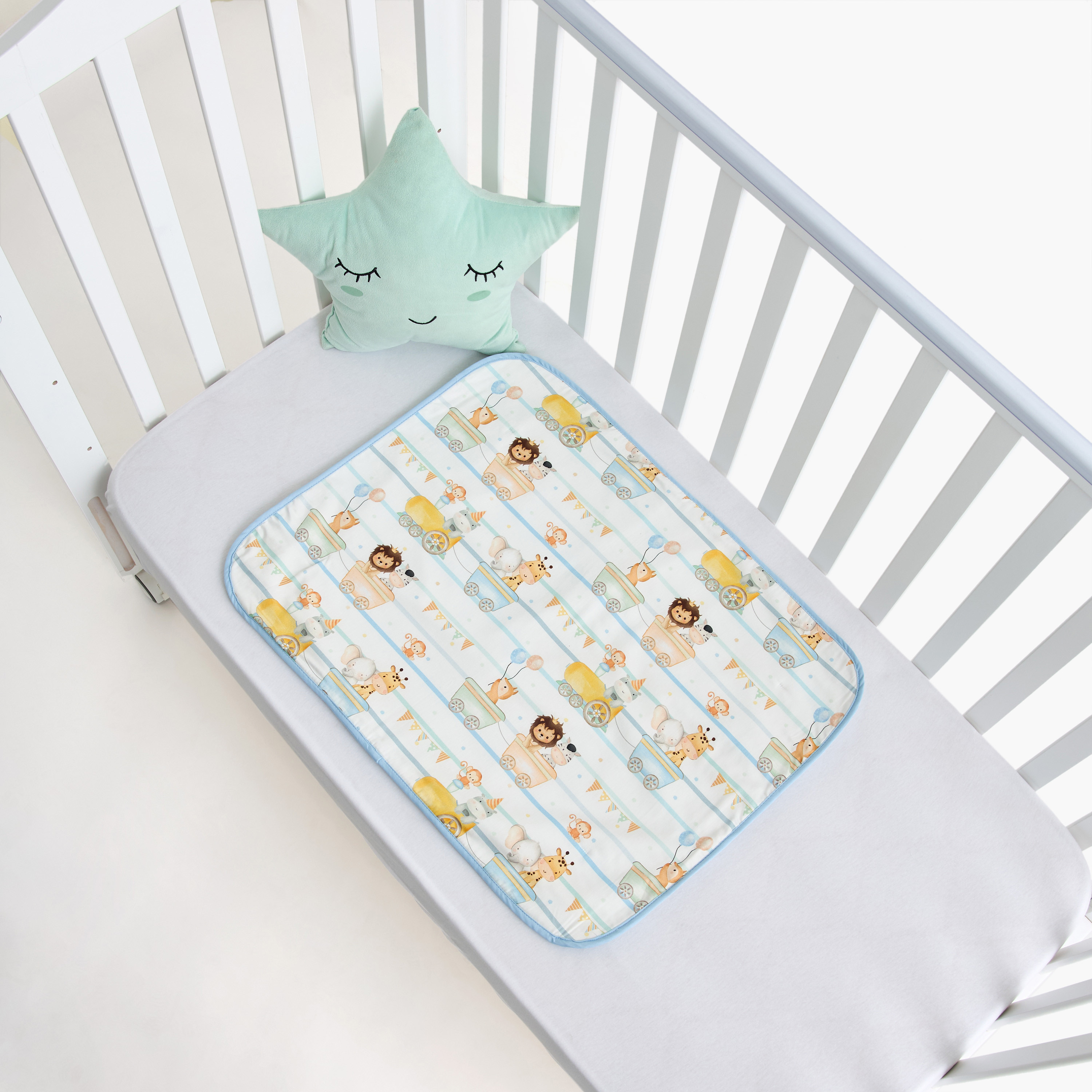 Fancy Fluff Animal Print Bed Protector - 50x71 cm-baby-nursery-babybedding-image-1