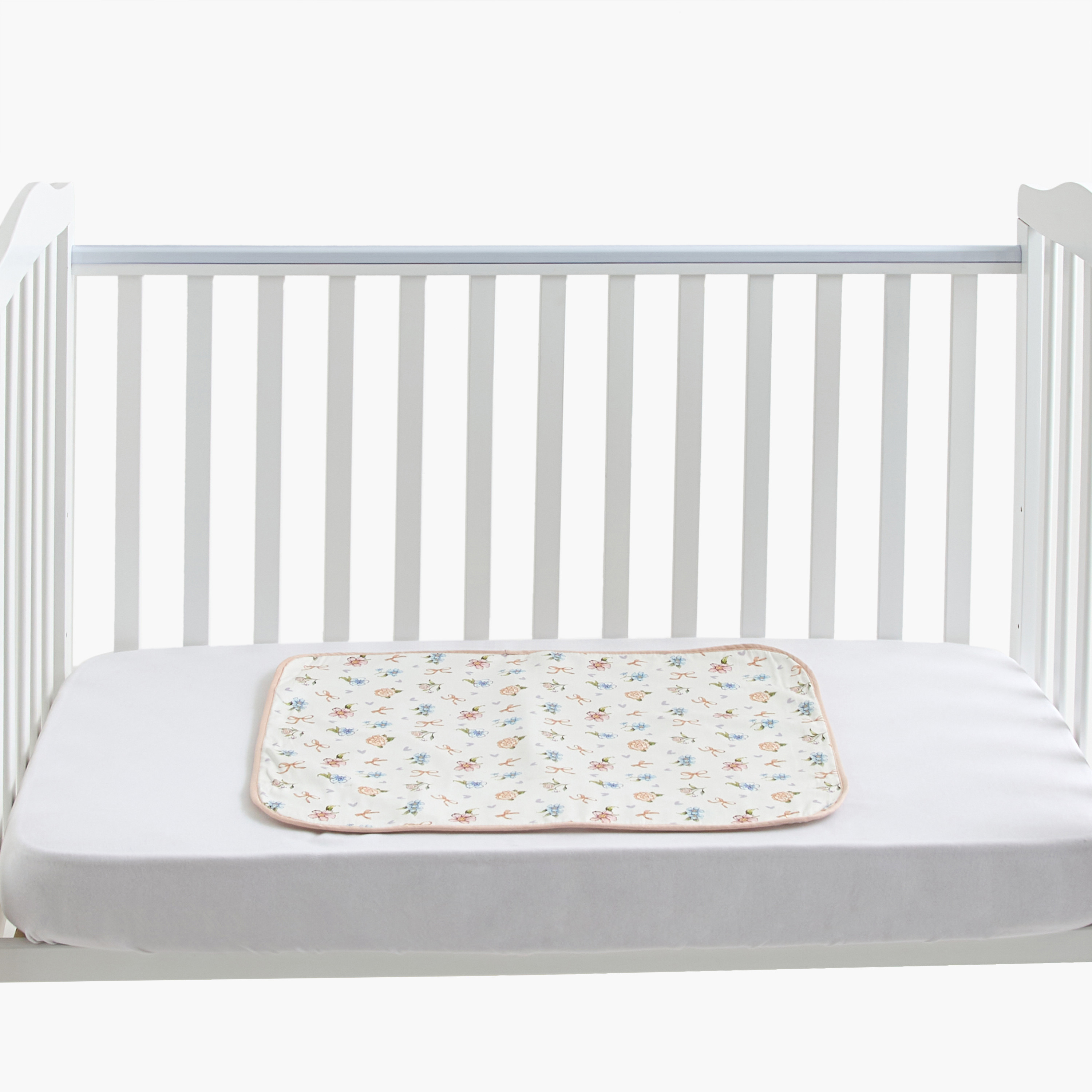 Fancy Fluff All-Over Floral Print Bed Protector - 50x71 cm-baby-nursery-babybedding-image-3