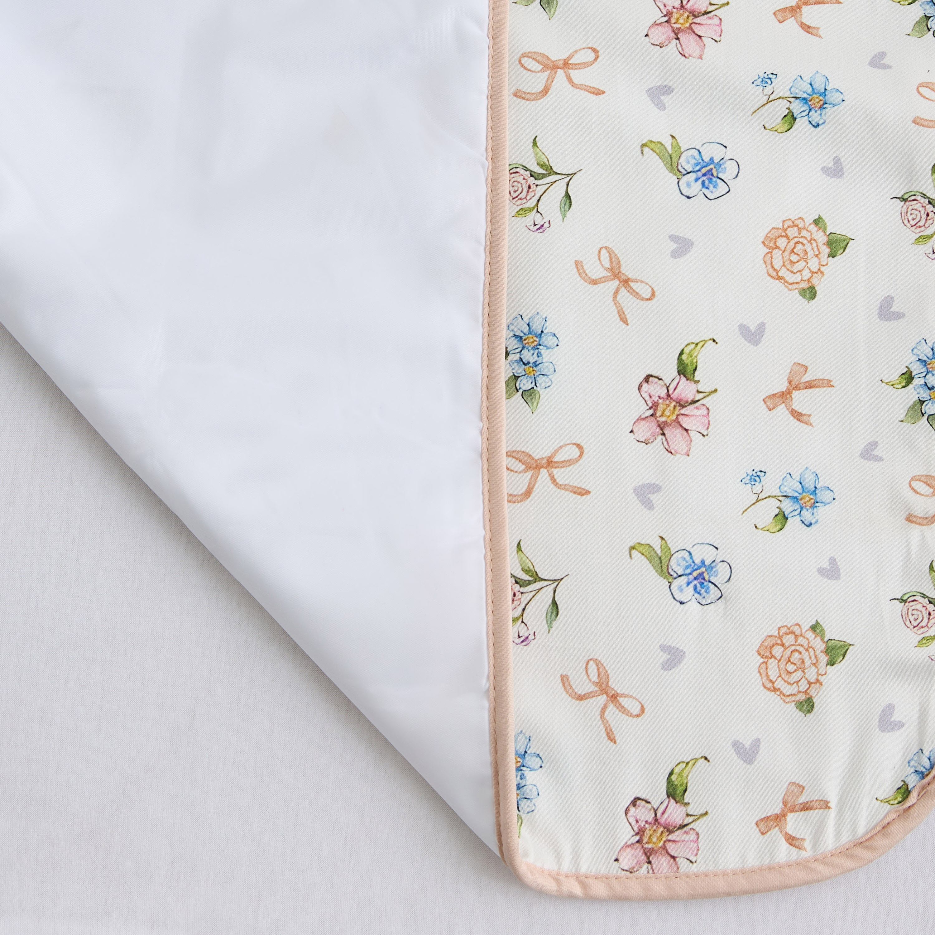 Fancy Fluff All-Over Floral Print Bed Protector - 50x71 cm-baby-nursery-babybedding-image-5