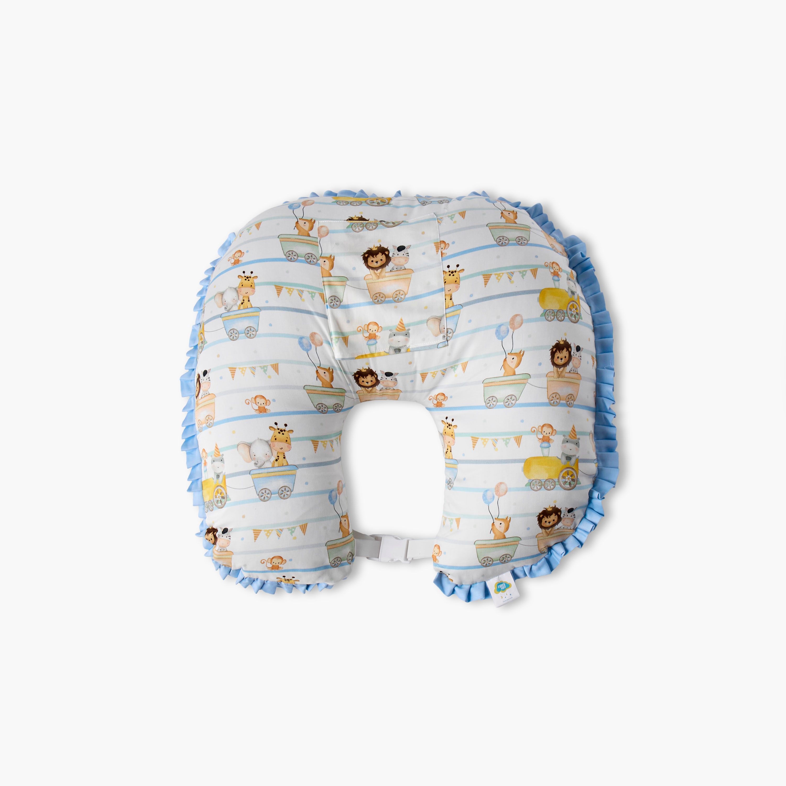 Fancy Fluff Printed Feeding Pillow with Reclining Support Pillow-baby-nursery-babybedding-image-3