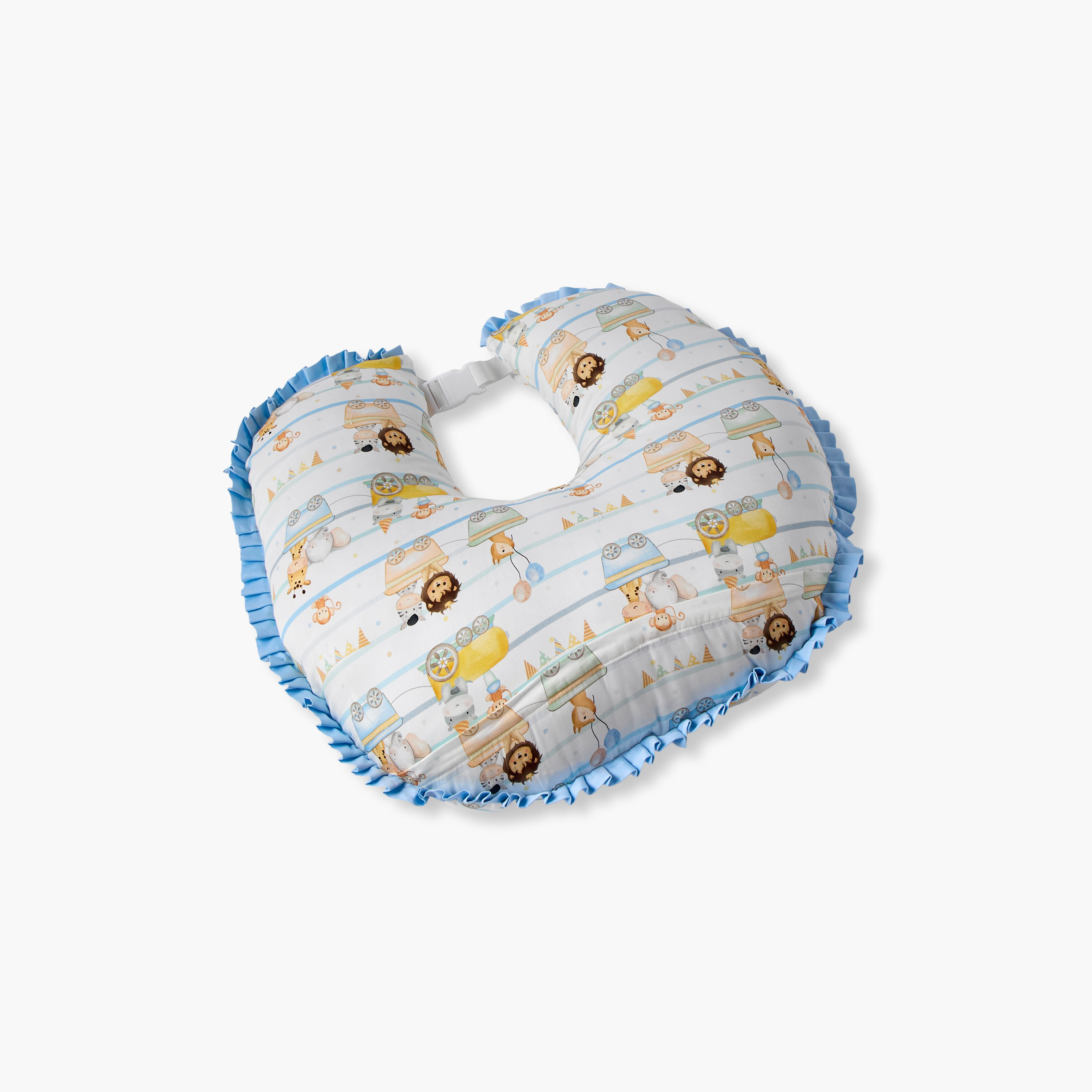 Fancy Fluff Printed Feeding Pillow with Reclining Support Pillow-baby-nursery-babybedding-image-4
