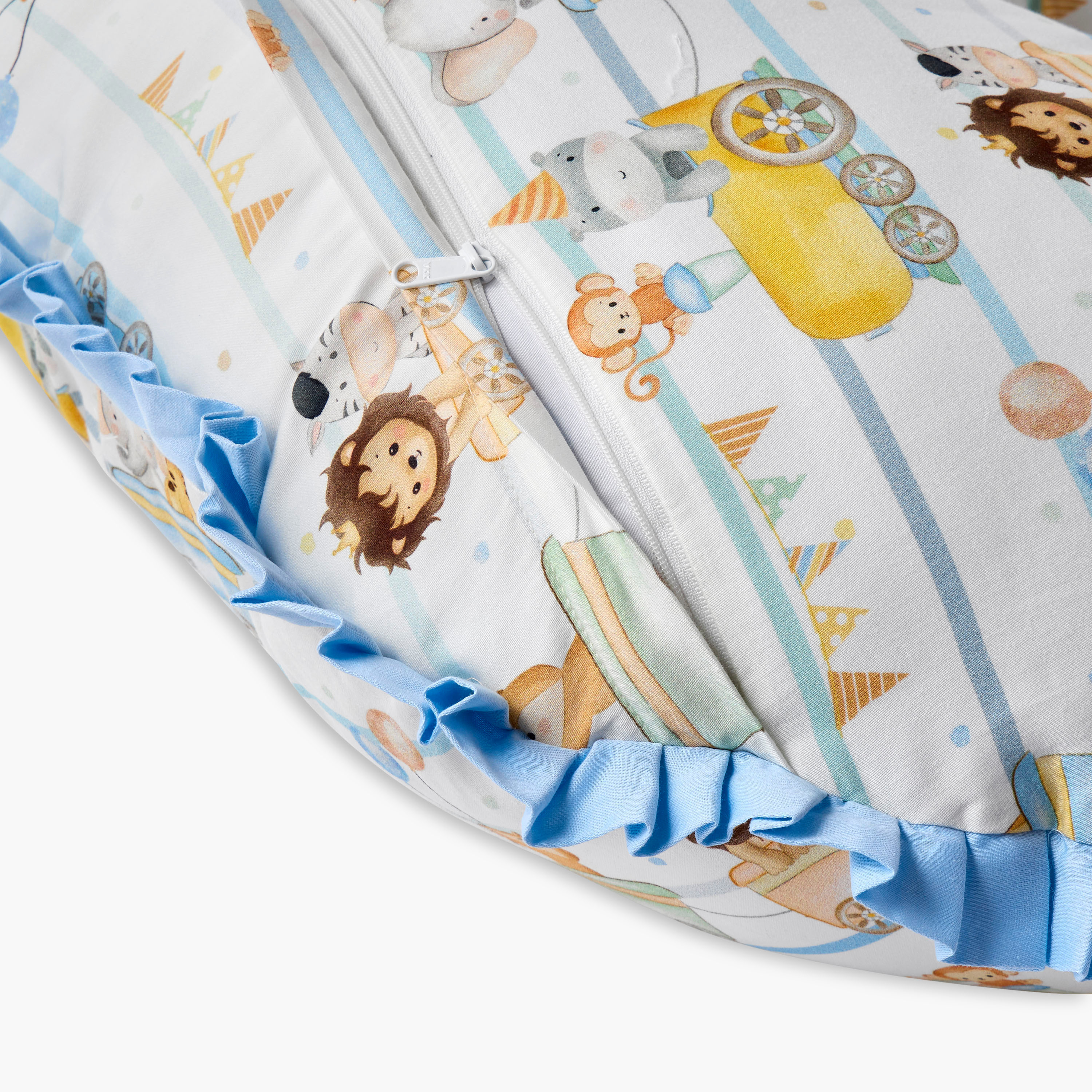 Fancy Fluff Printed Feeding Pillow with Reclining Support Pillow-baby-nursery-babybedding-image-6