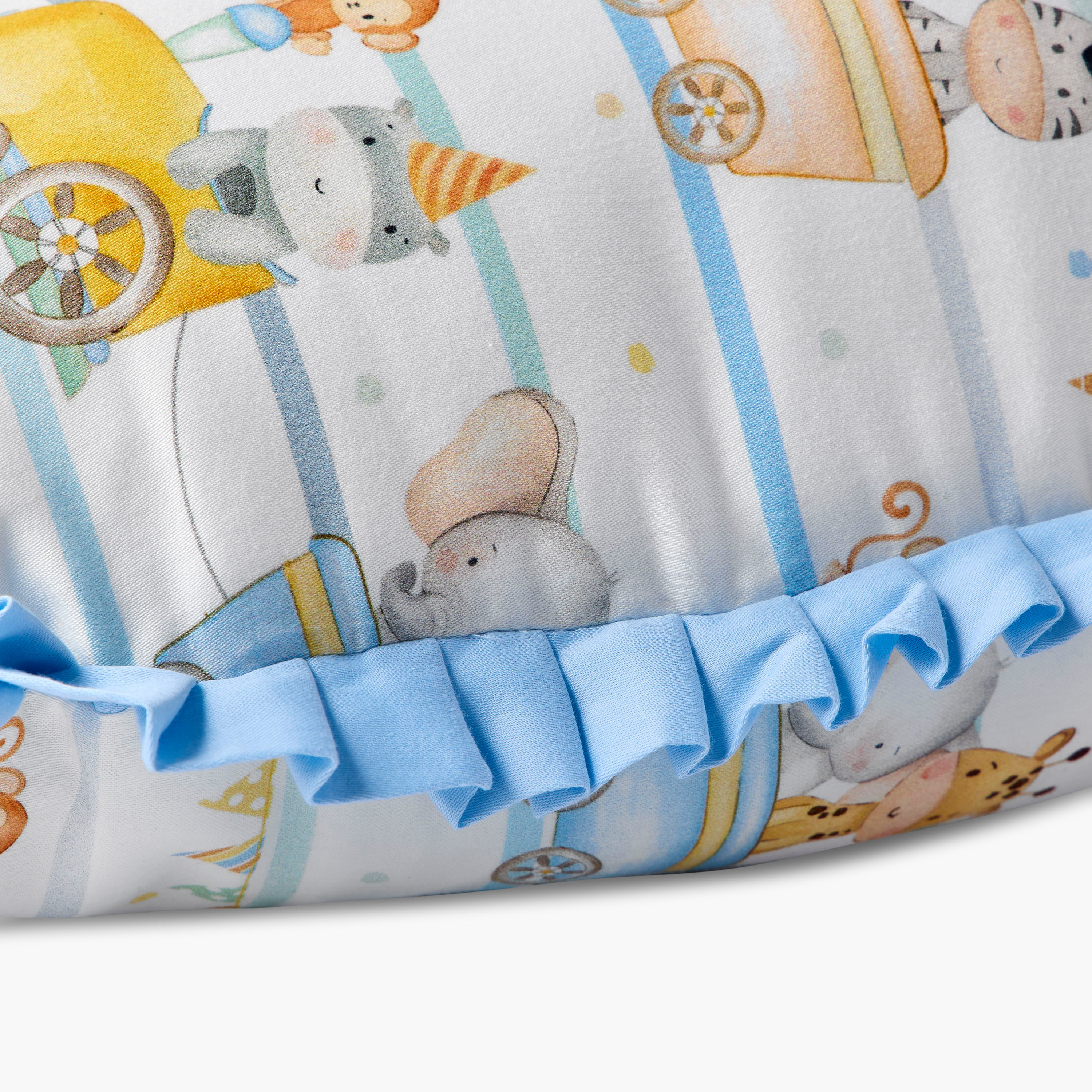 Fancy Fluff Printed Feeding Pillow with Reclining Support Pillow-baby-nursery-babybedding-image-7