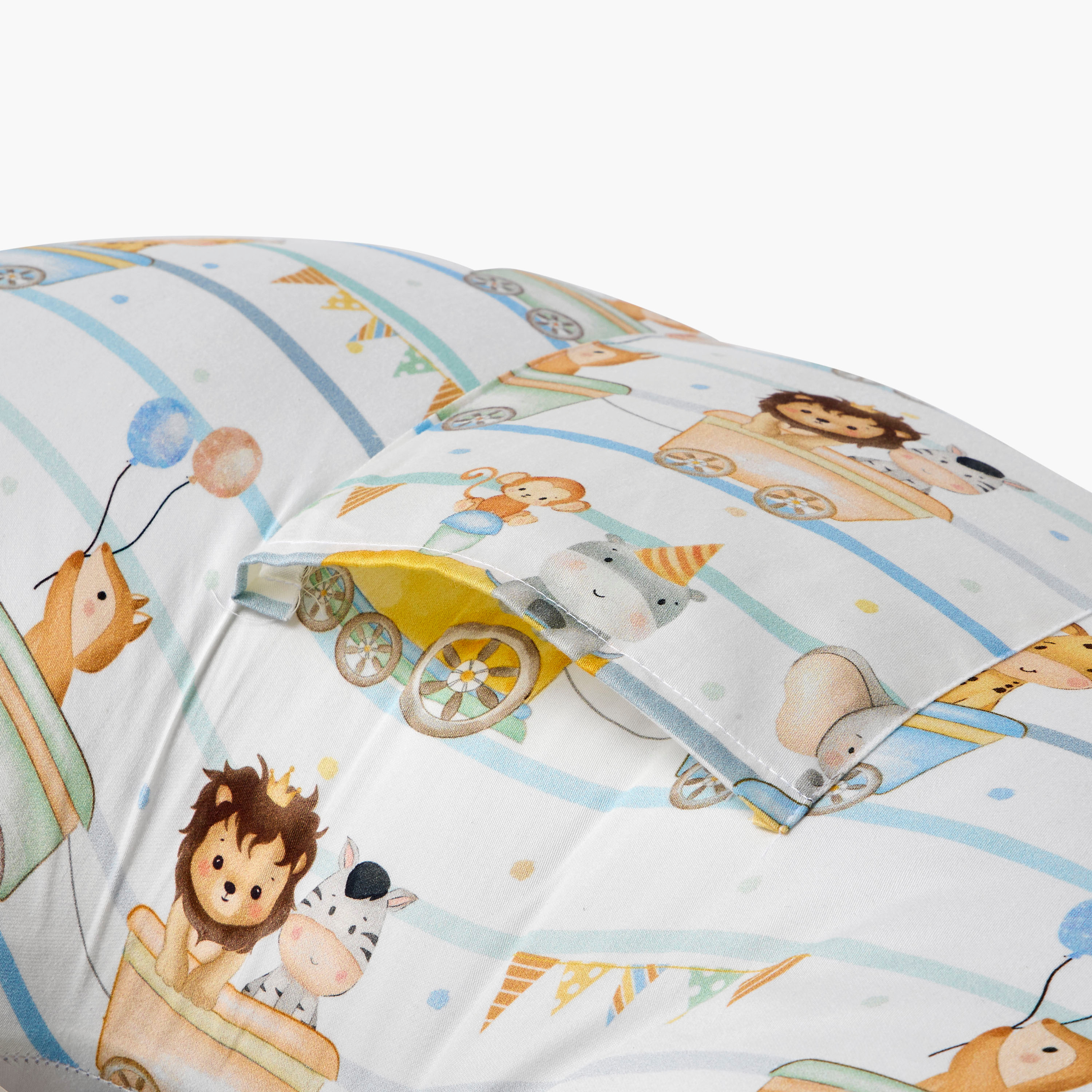 Fancy Fluff Printed Feeding Pillow with Reclining Support Pillow-baby-nursery-babybedding-image-9