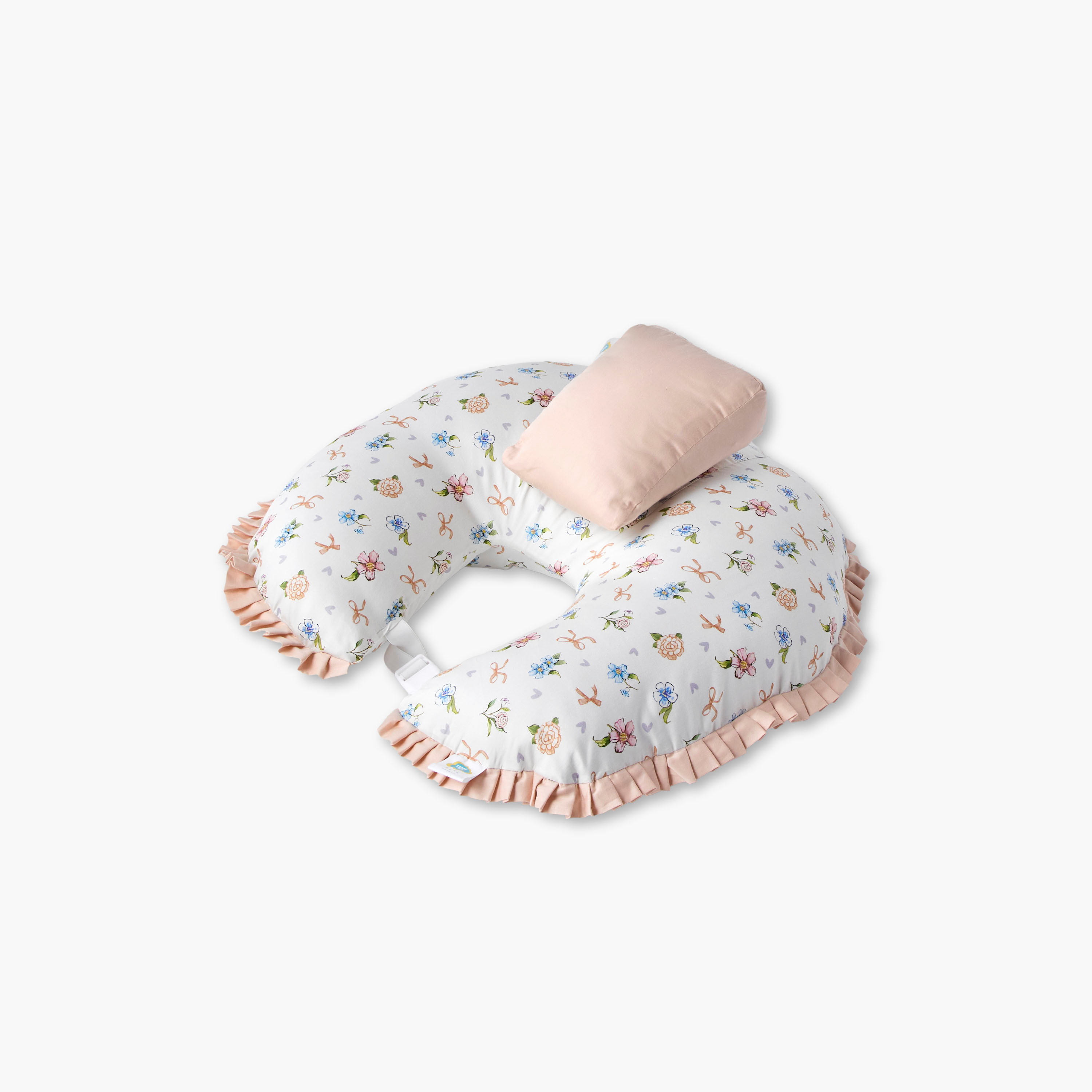 Fancy Fluff Printed Feeding Pillow with Reclining Support Pillow-baby-nursery-babybedding-image-4