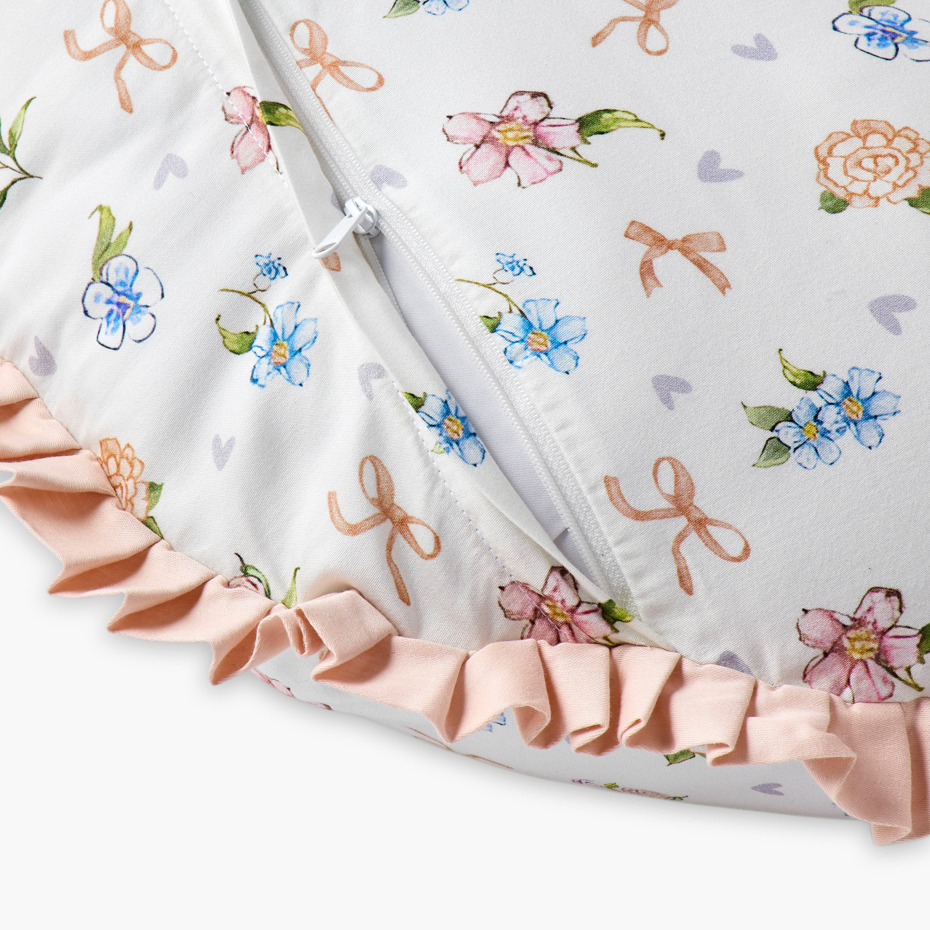 Fancy Fluff Printed Feeding Pillow with Reclining Support Pillow-baby-nursery-babybedding-image-5