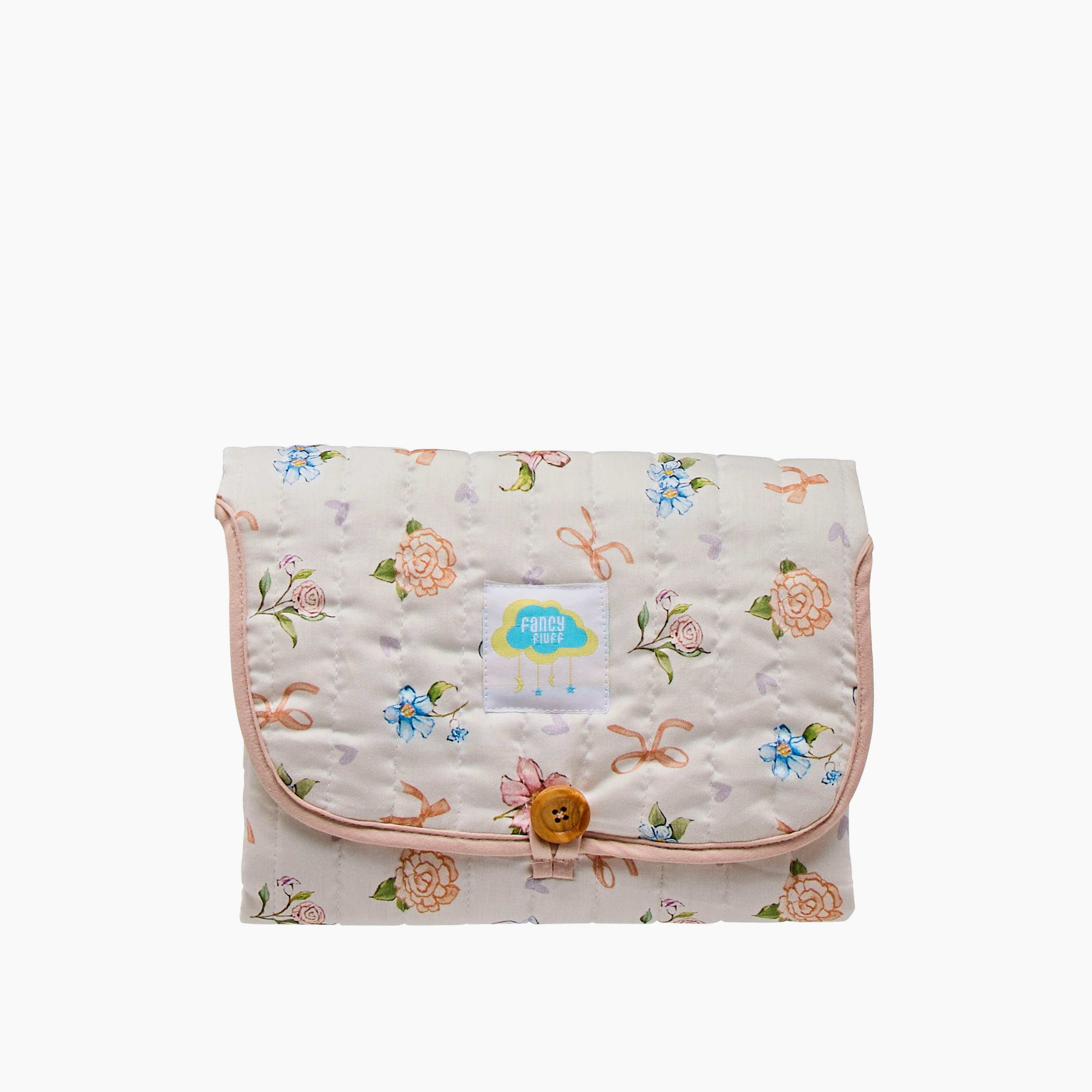Fancy Fluff Floral Print Changing Mat-baby-diapering-changingmats-image-1