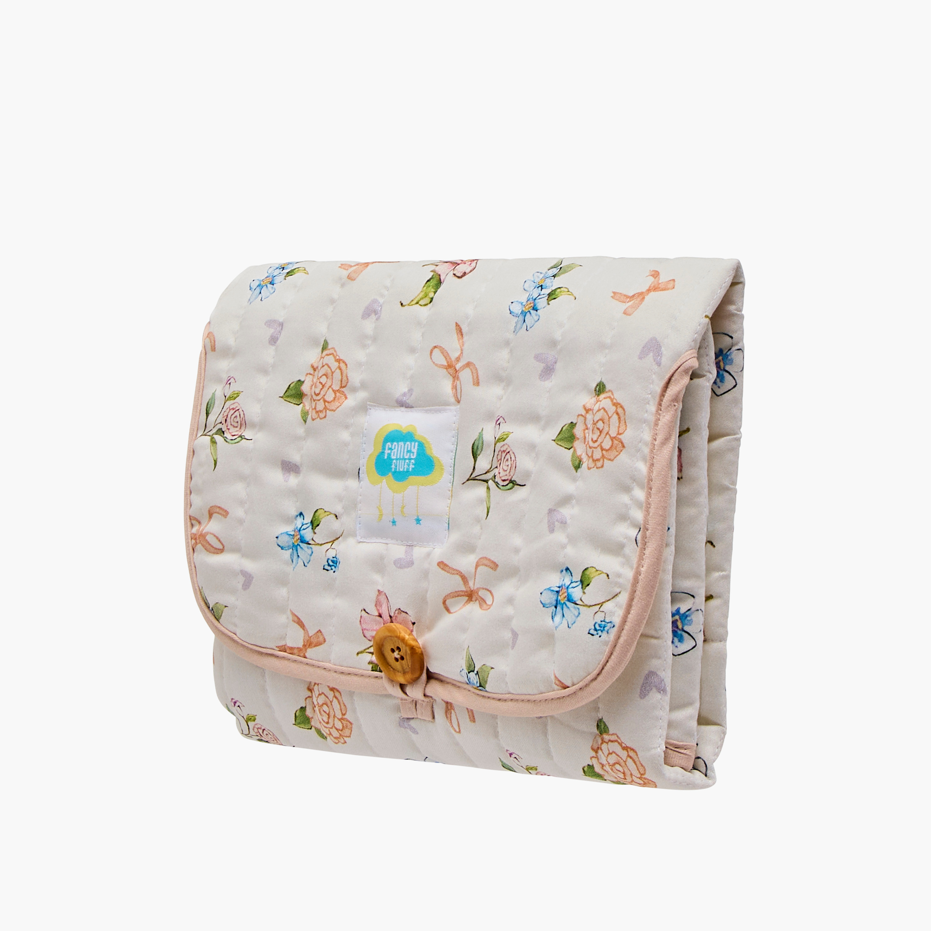 Fancy Fluff Floral Print Changing Mat-baby-diapering-changingmats-image-2