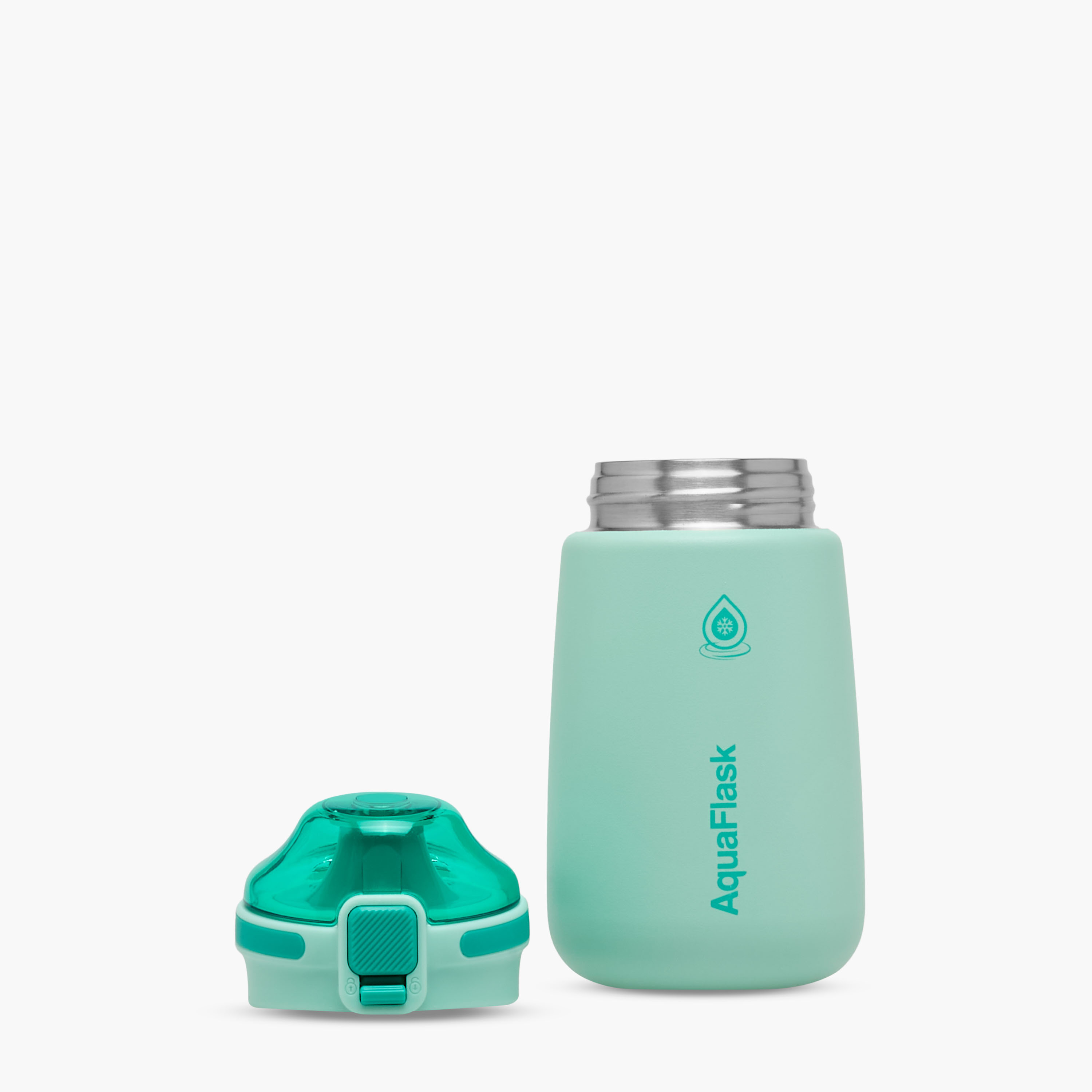 قارورة مياه ستانلس ستيل بقشّة وزر ضغط ومقبض وطبعات - 354 مل-school-waterbottles-image-2