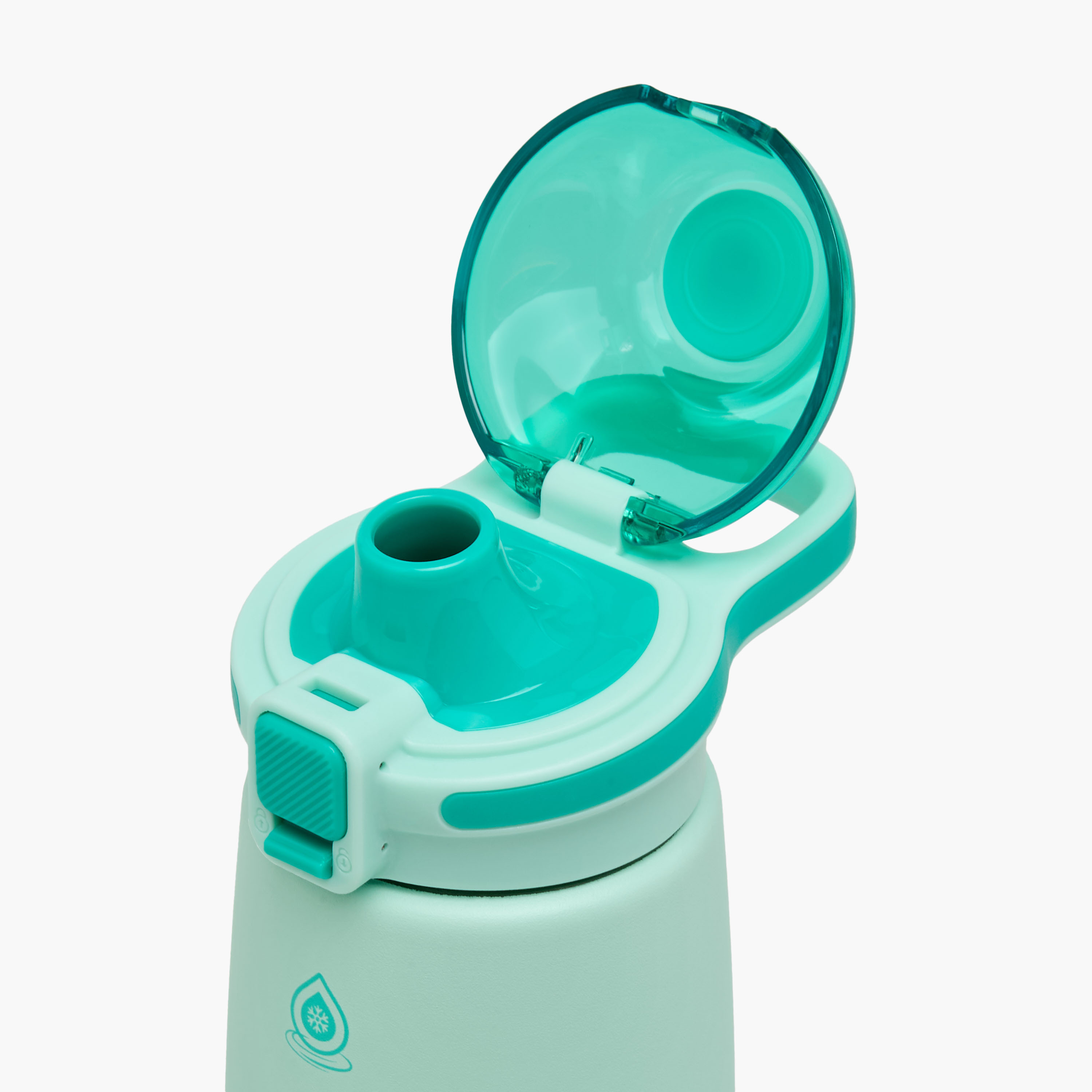 قارورة مياه ستانلس ستيل بقشّة وزر ضغط ومقبض وطبعات - 354 مل-school-waterbottles-image-4
