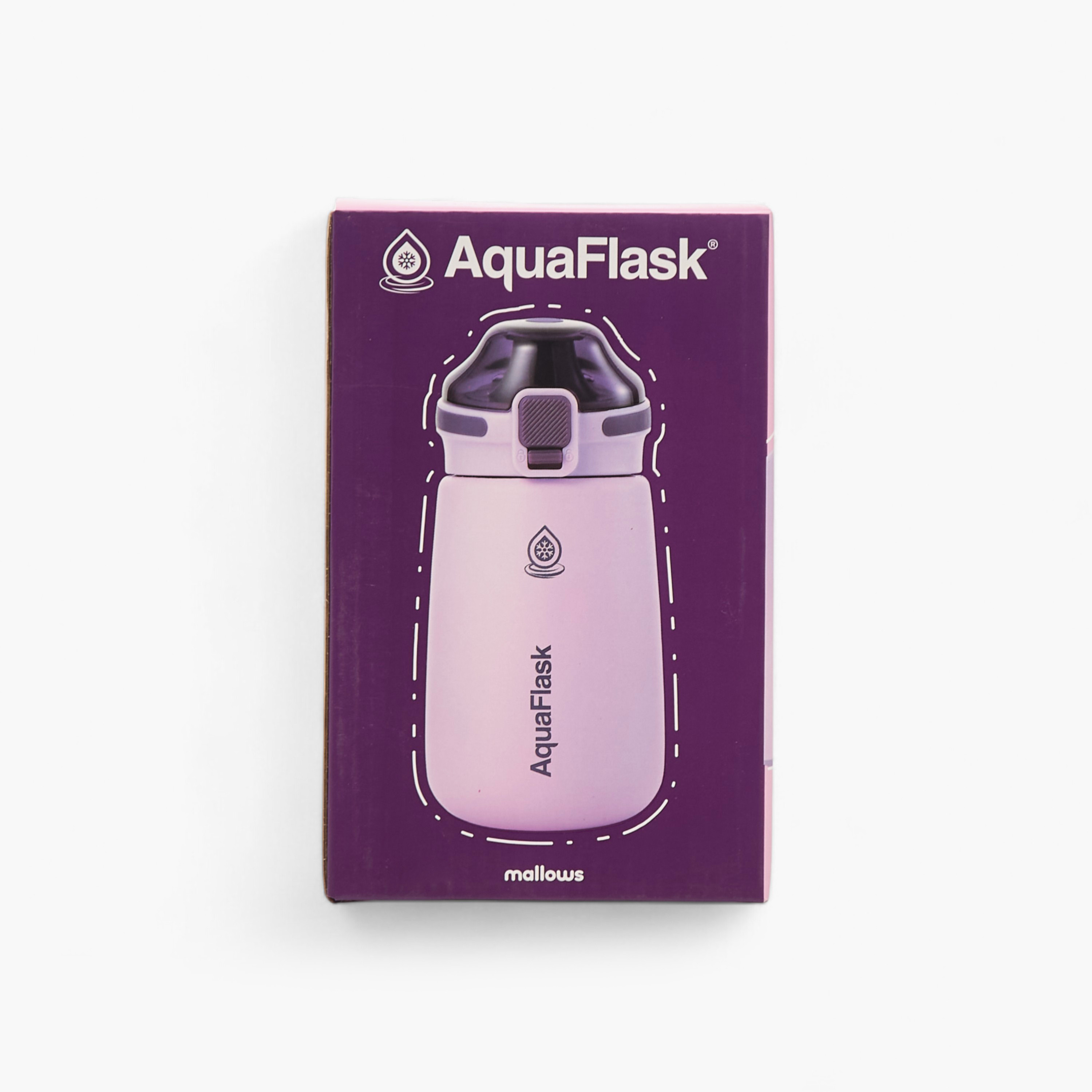 AquaFlask Mallows Stainless Steel Push Button Sipper Water Bottle - 354 ml-school-waterbottles-image-6
