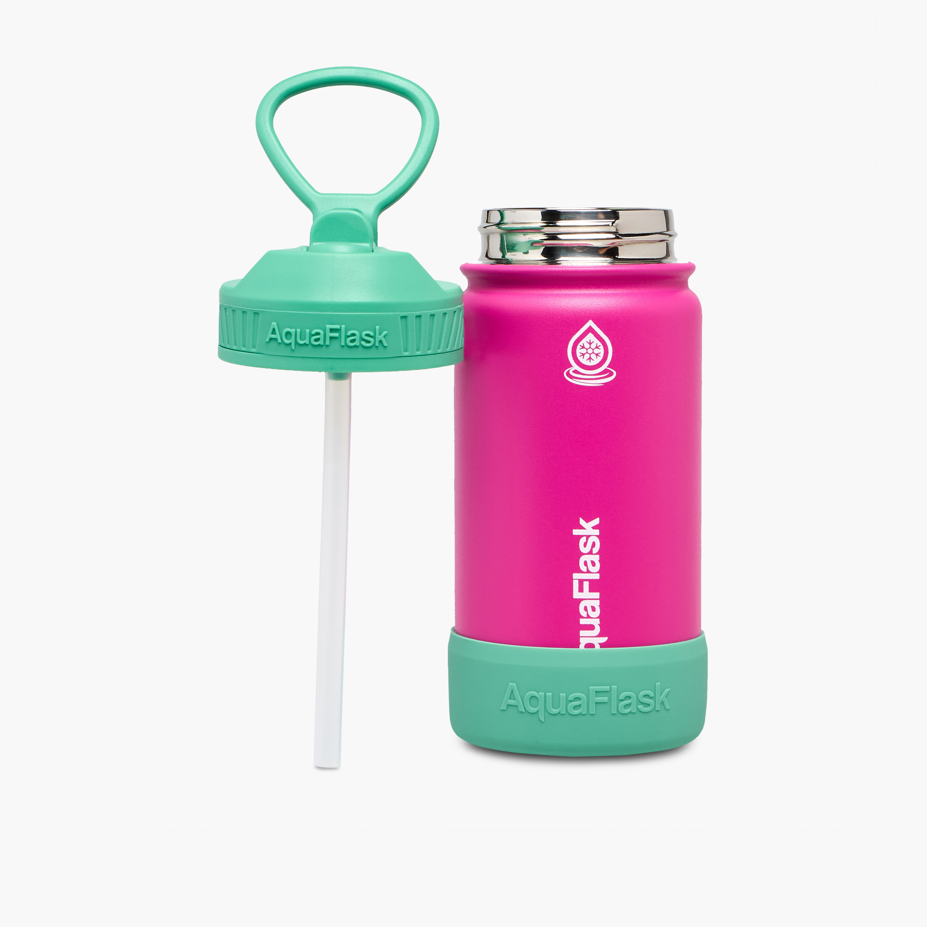 Printed Stainless Steel Sipper Water Bottle with Handle - 414 ml-school-waterbottles-image-2