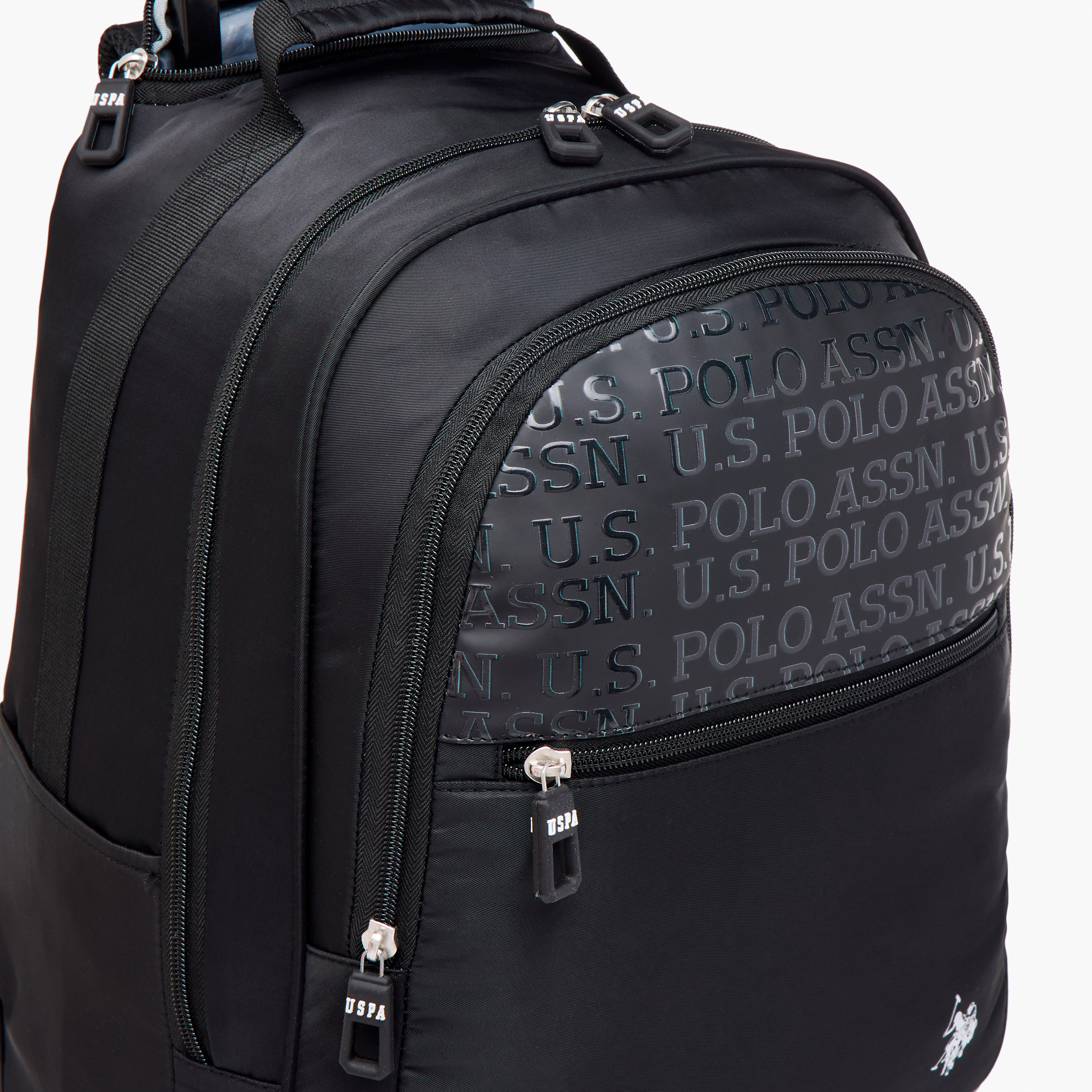US POLO ASSN. Solid Trolley Bag for Kids 8-13 Years with Front Pocket – 18 inches-school-bagsandbackpacks-trolleybags-image-11
