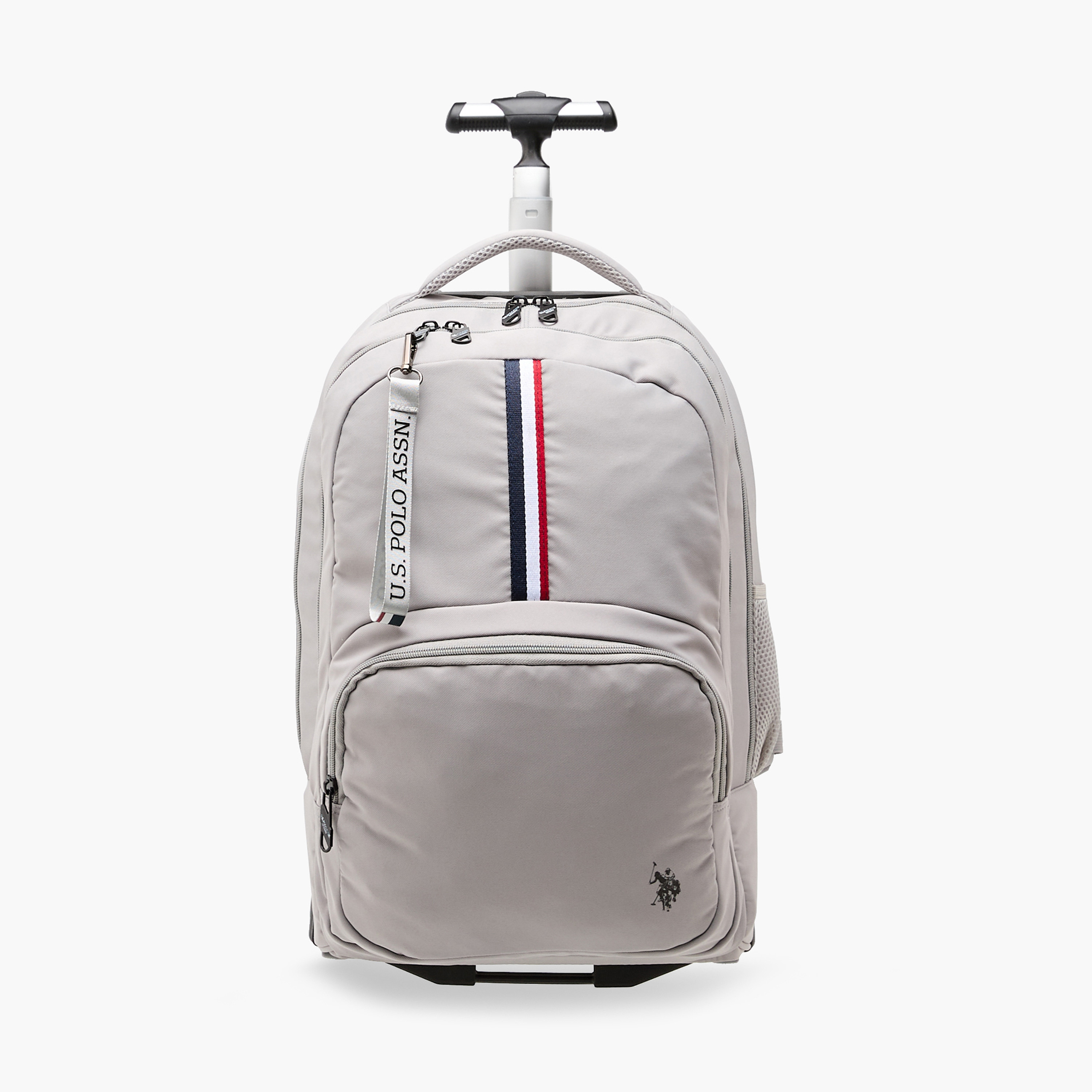 US POLO ASSN. Solid Trolley Bag for Kids 8-13 Years with Front Pocket – 18 inches-school-bagsandbackpacks-trolleybags-image-1