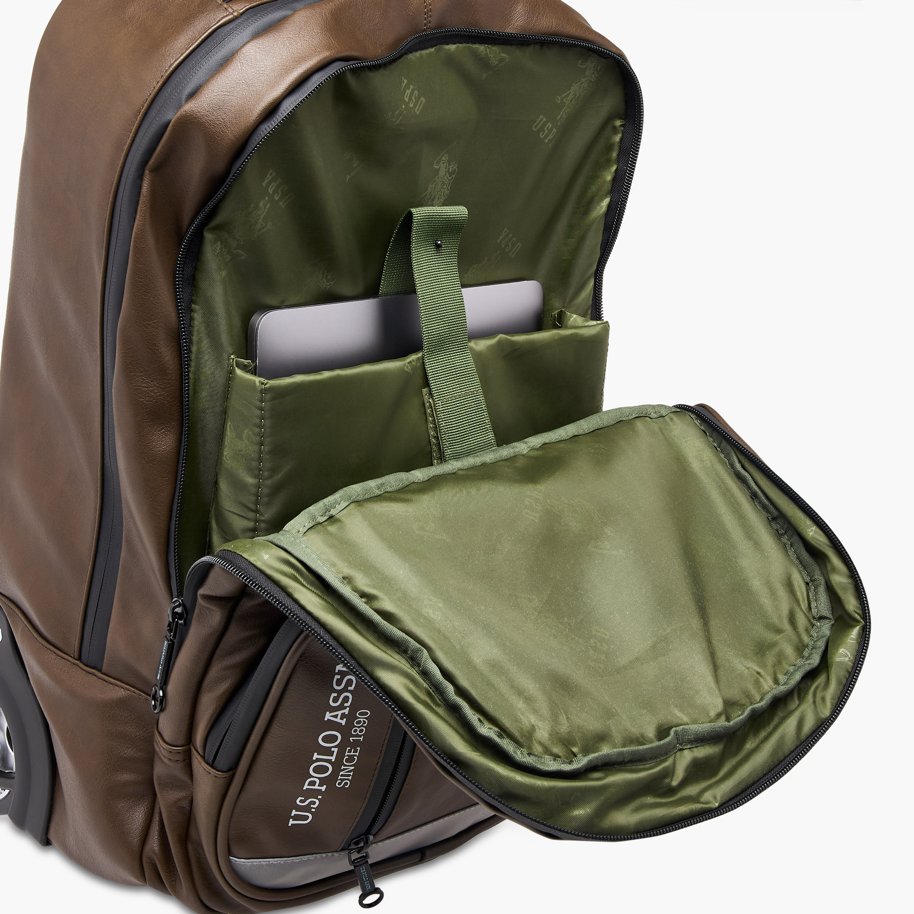 US POLO ASSN. Solid Trolley Bag for Kids 8-13 Years with Front Pocket – 17.5 inches-school-bagsandbackpacks-trolleybags-image-13