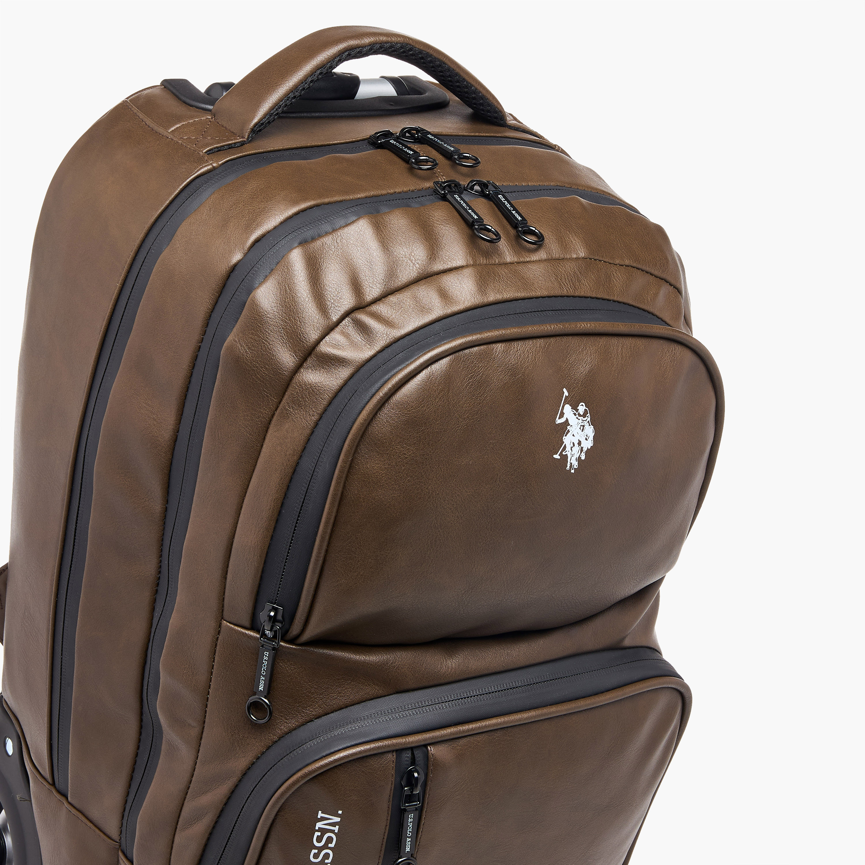 US POLO ASSN. Solid Trolley Bag for Kids 8-13 Years with Front Pocket – 17.5 inches-school-bagsandbackpacks-trolleybags-image-8