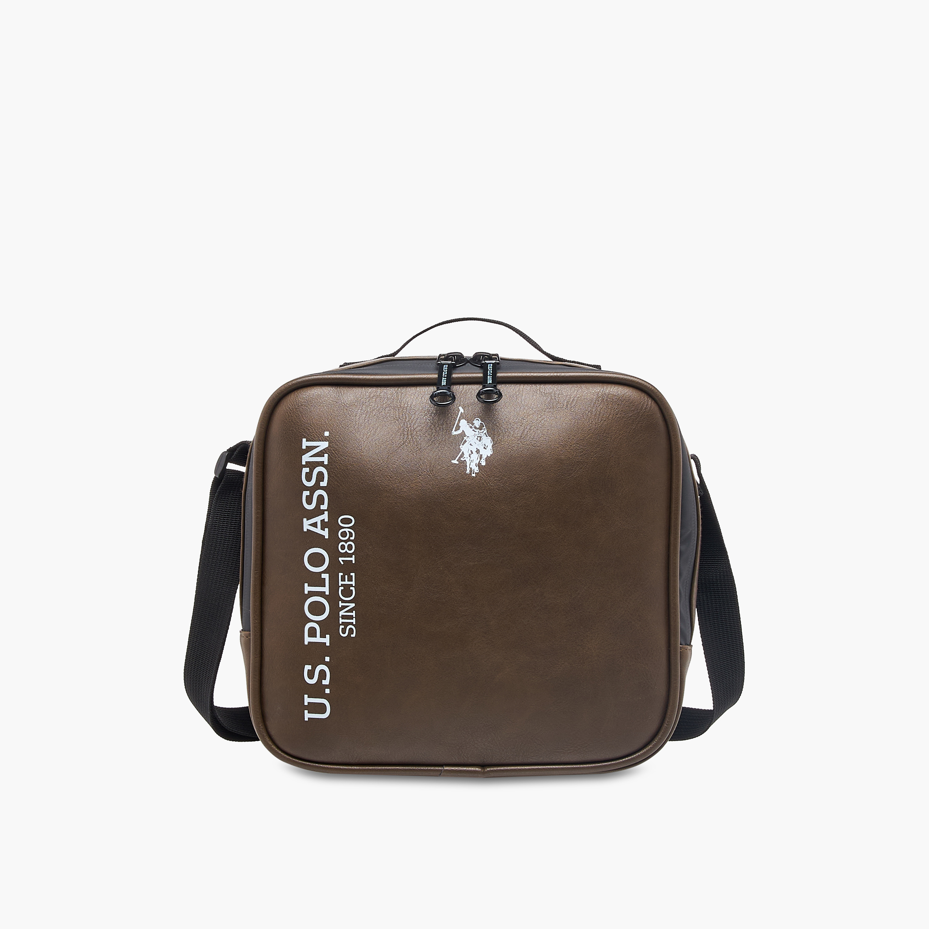 US Polo ASSN. Logo Print Lunch Bag with Zip Closure-school-lunchessentials-lunchbags-image-1