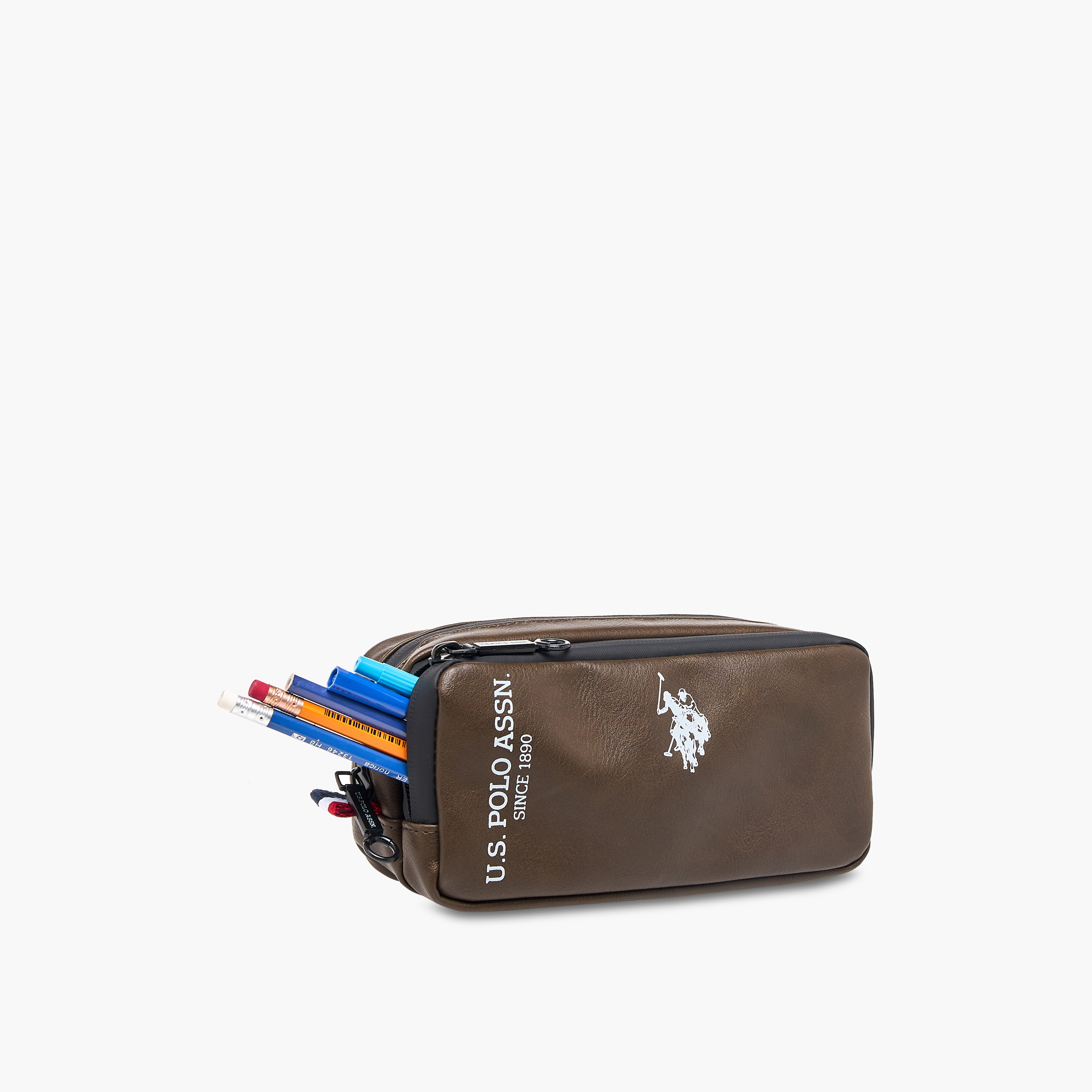 US POLO ASSN. Printed Pencil Pouch with Zip Closure-school-stationery-pencilcases-image-5