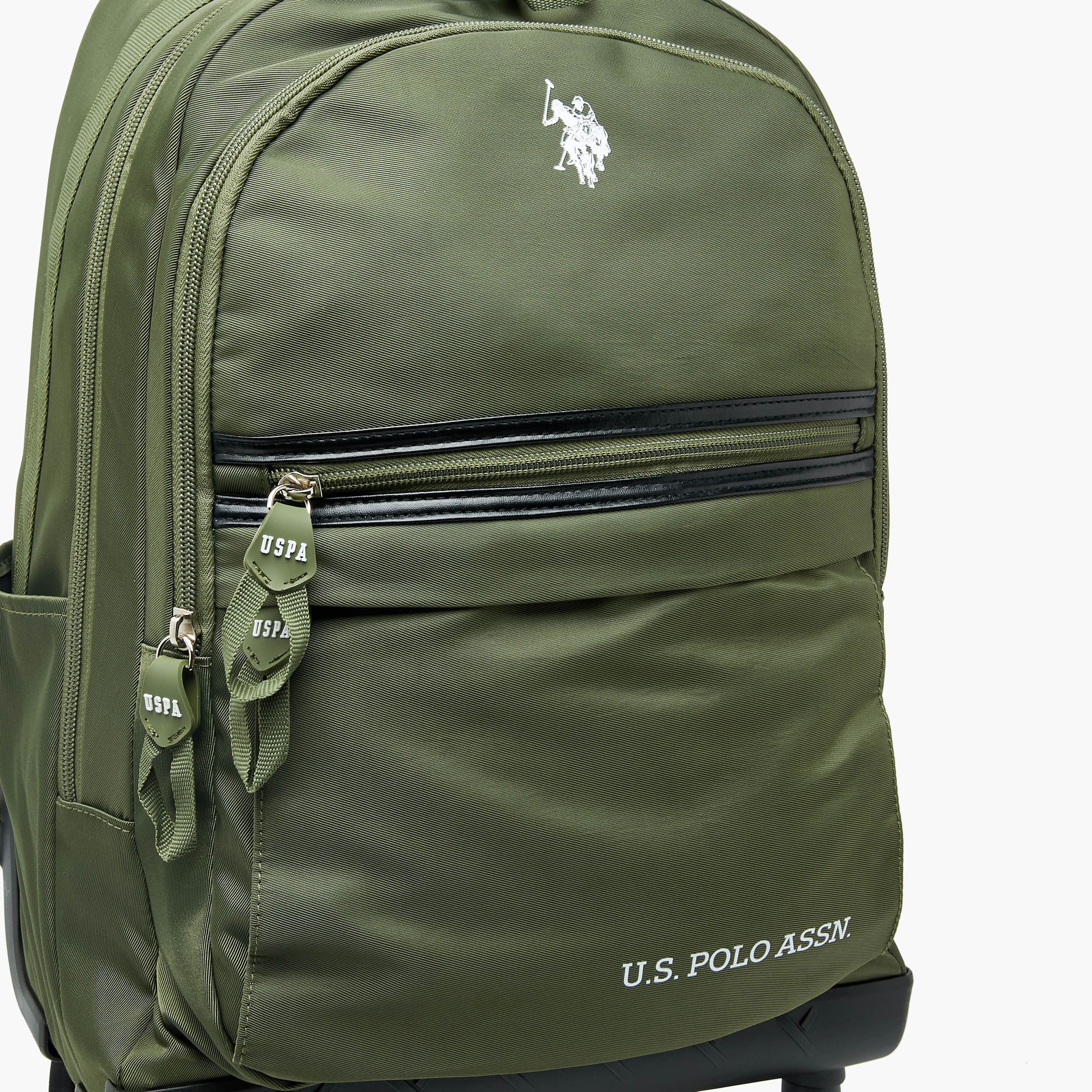 US POLO ASSN. Solid Trolley Bag for Kids 8-13 Years with Front Pocket – 18 inches-school-bagsandbackpacks-trolleybags-image-10