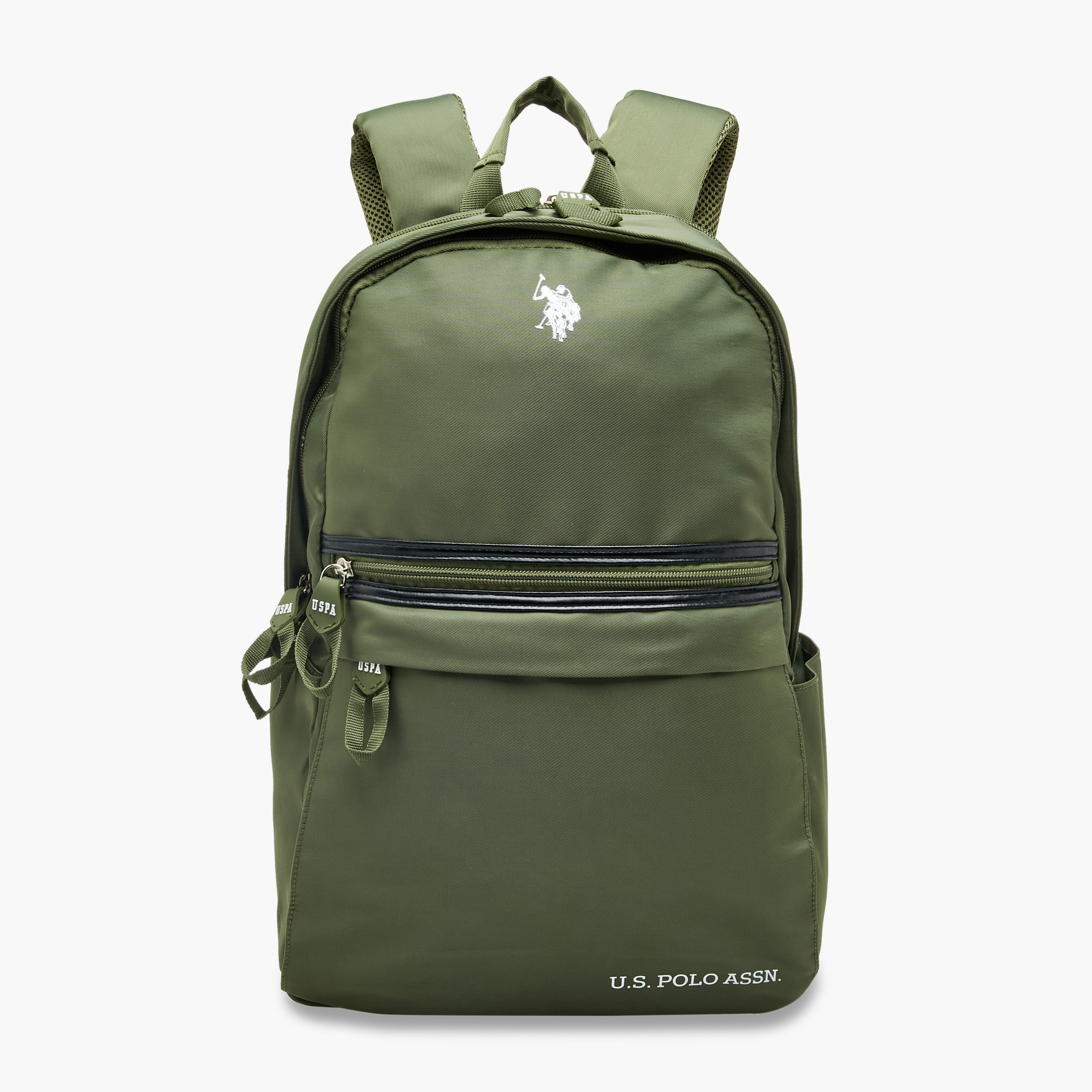 US POLO ASSN. Logo Detail 18-inch Backpack with Adjustable Shoulder Straps - 46x30x12 cms-school-bagsandbackpacks-backpacks-image-1