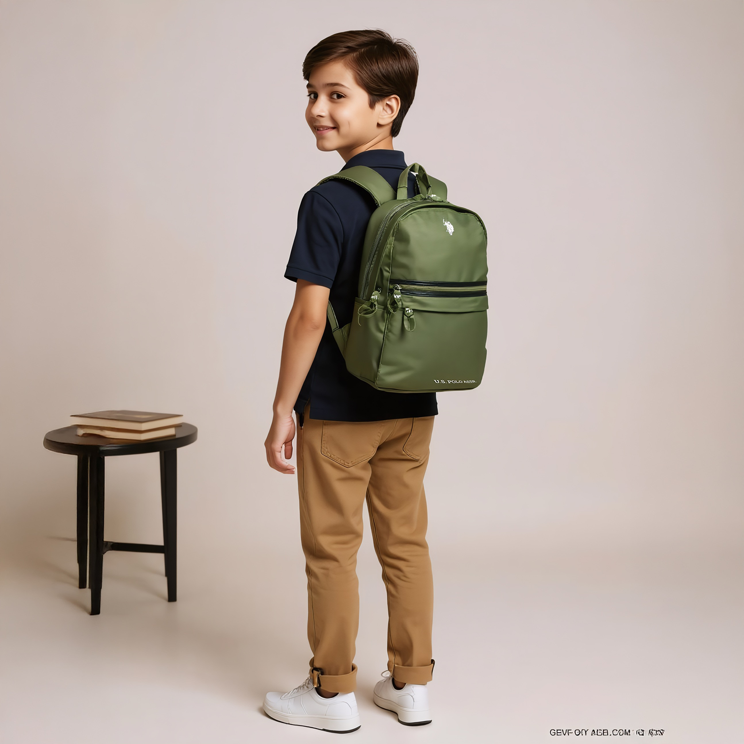 US POLO ASSN. Logo Detail 18-inch Backpack with Adjustable Shoulder Straps - 46x30x12 cms-school-bagsandbackpacks-backpacks-image-2