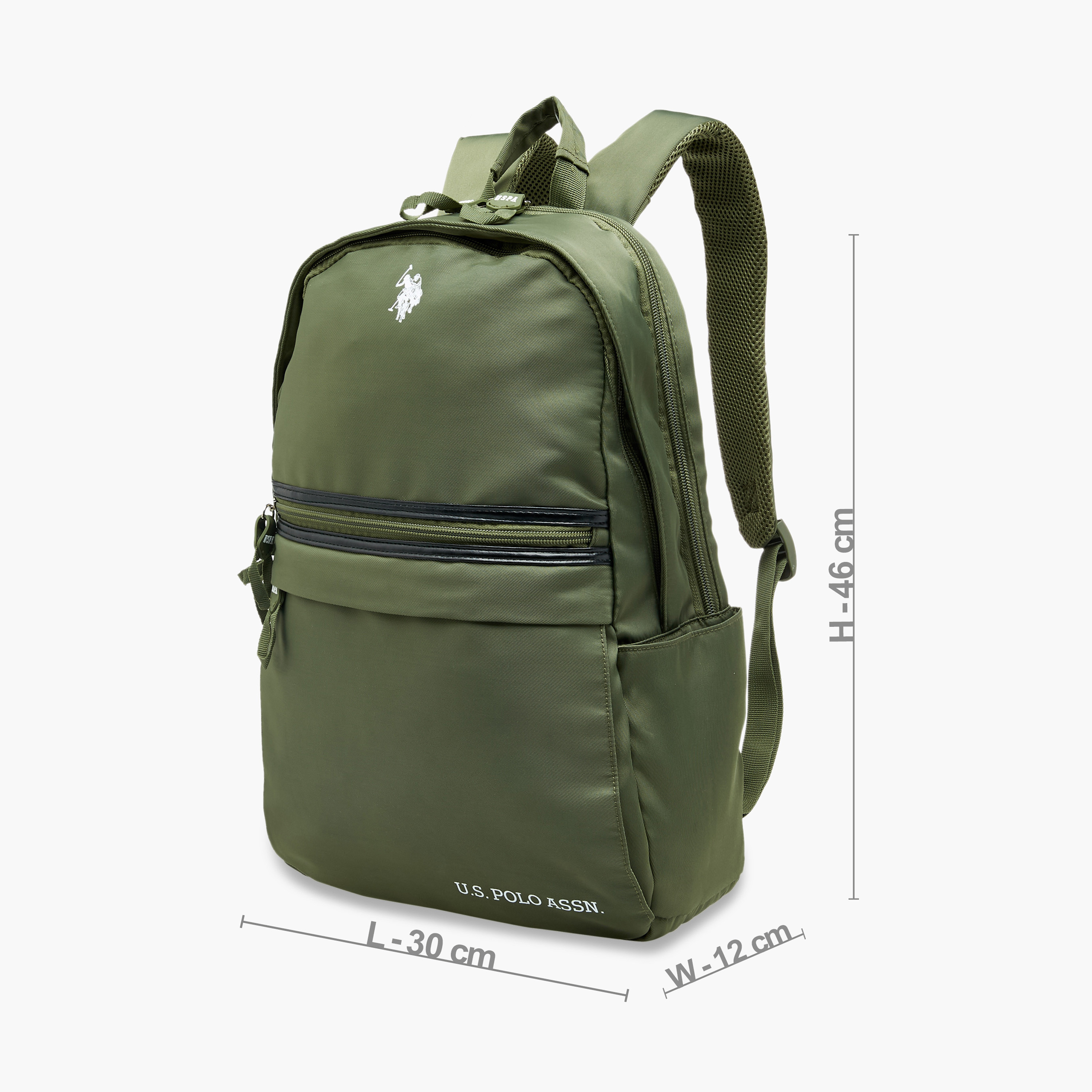 US POLO ASSN. Logo Detail 18-inch Backpack with Adjustable Shoulder Straps - 46x30x12 cms-school-bagsandbackpacks-backpacks-image-4