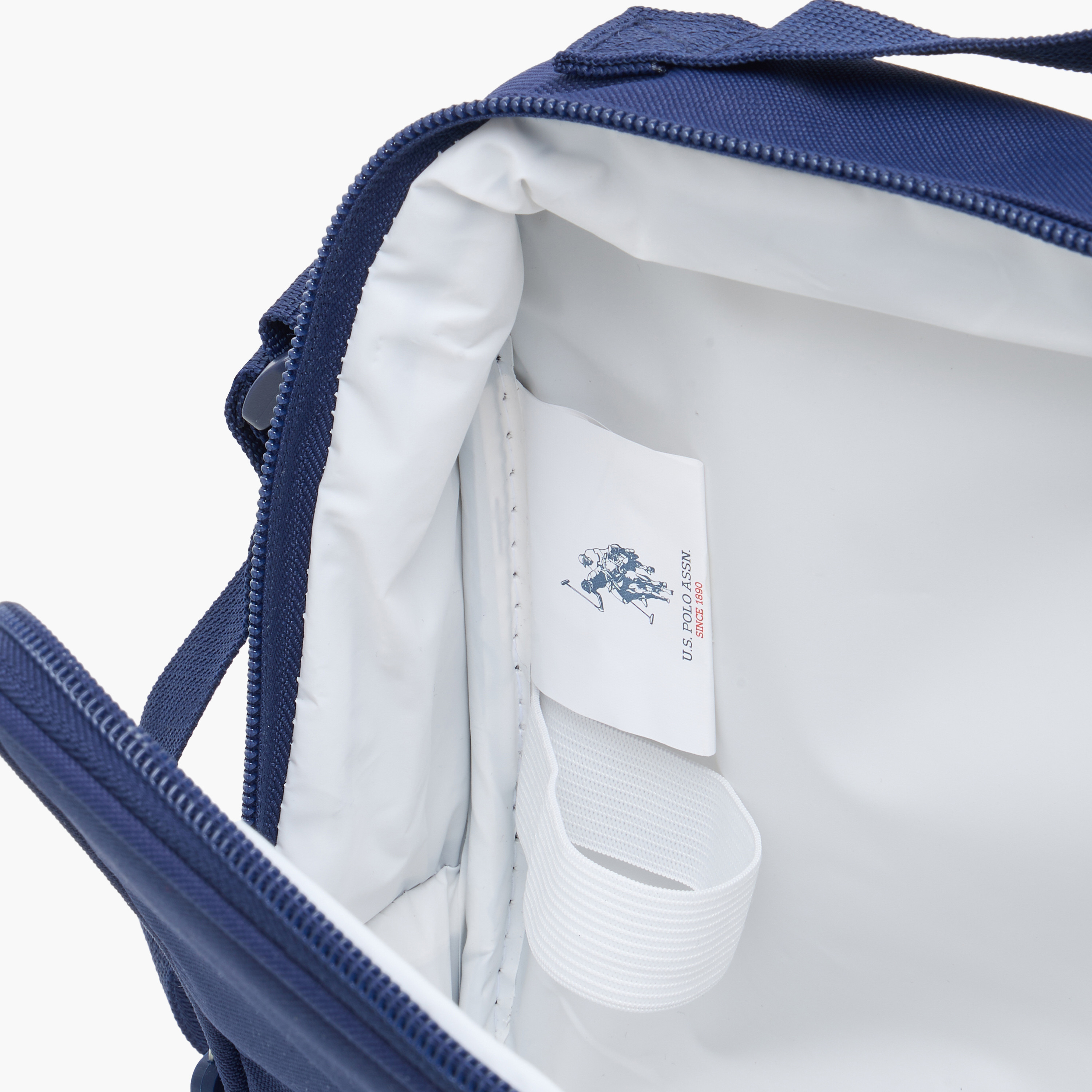 US POLO ASSN.Logo Print Lunch Bag with Zip Closure-school-lunchessentials-lunchbags-image-7