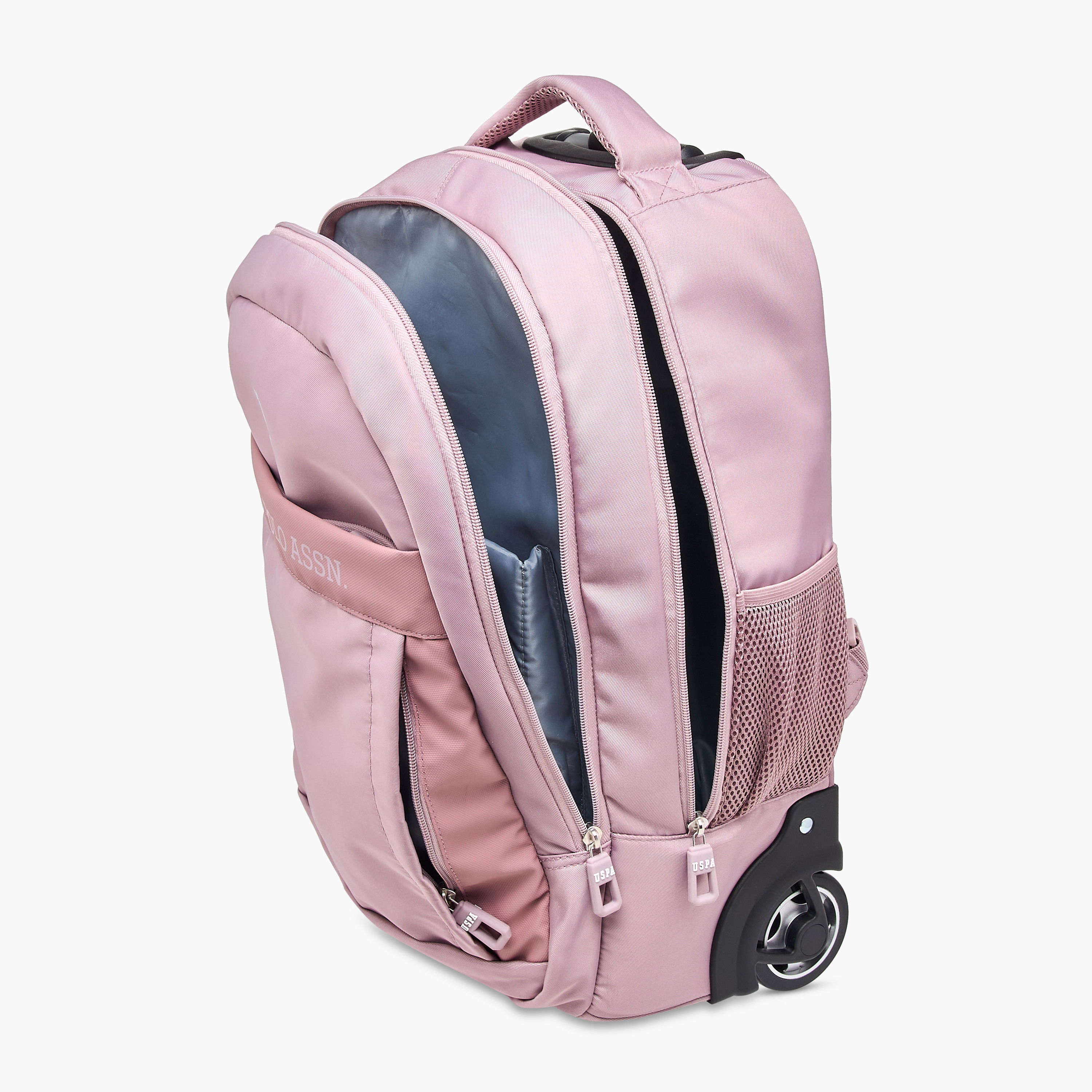 US POLO ASSN. Solid Trolley Bag for Girls 8-13 Years with Front Pocket – 17.5 inches-promo_LS20_OMN-image-13