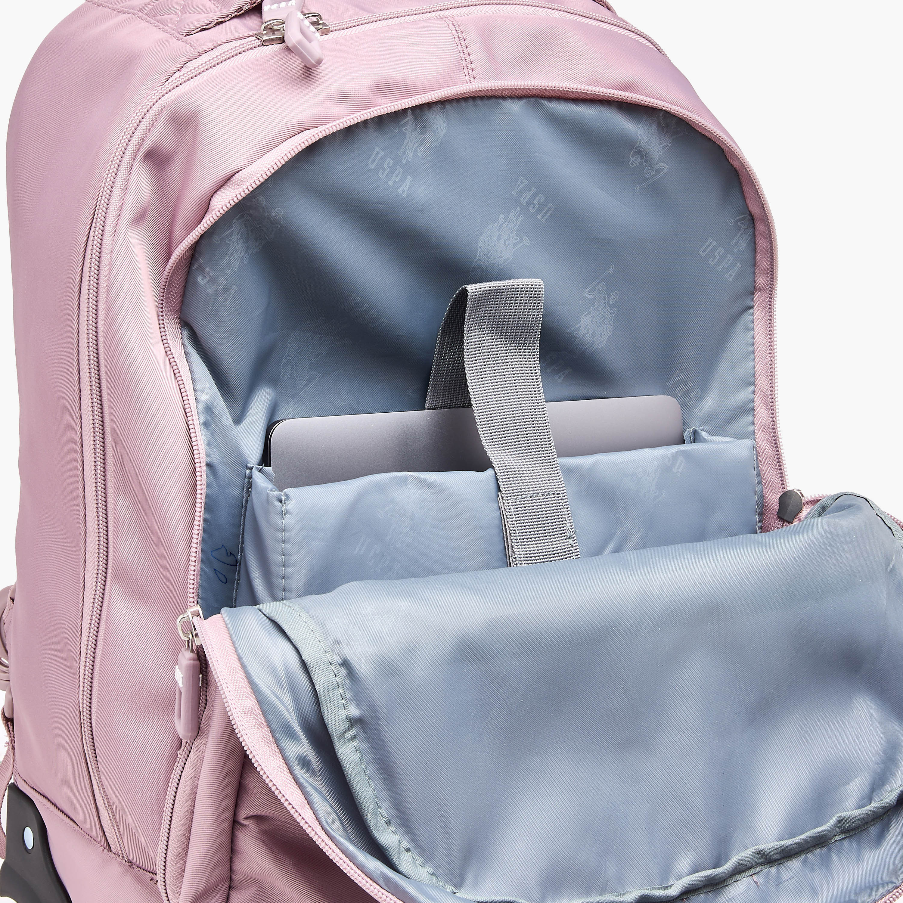 US POLO ASSN. Solid Trolley Bag for Girls 8-13 Years with Front Pocket – 17.5 inches-promo_LS20_OMN-image-14