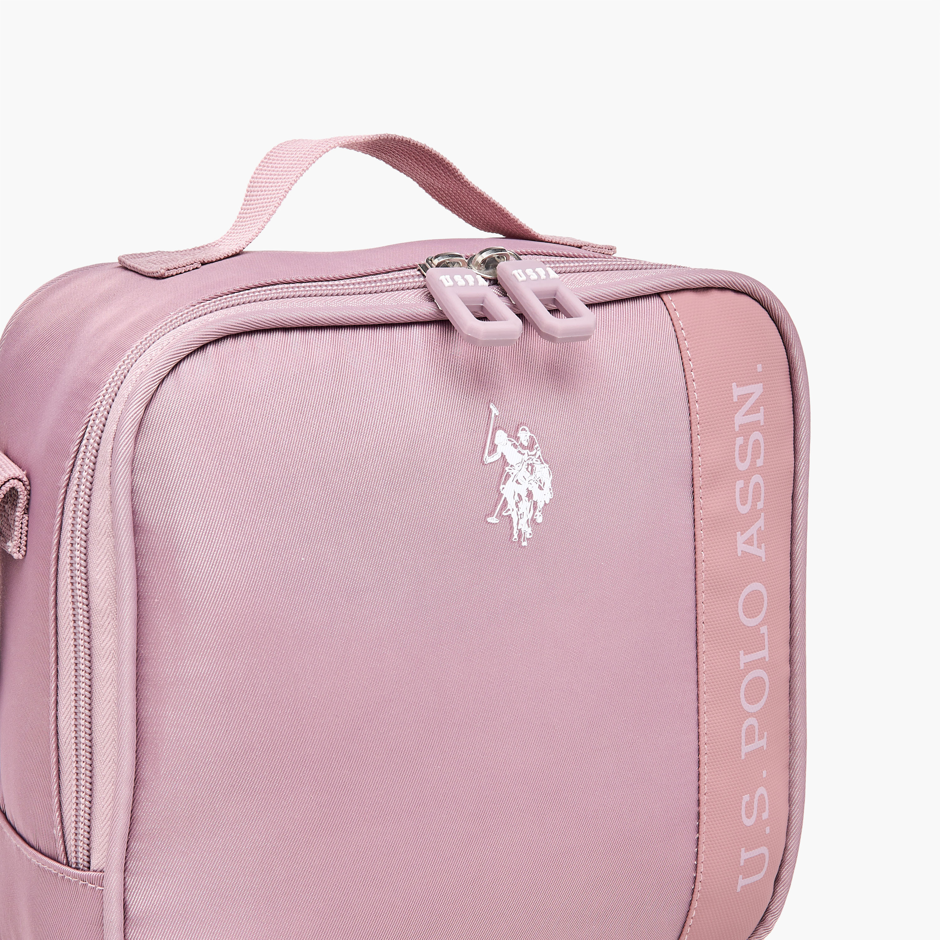 US Polo ASSN. Logo Print Lunch Bag with Zip Closure-school-lunchessentials-lunchbags-image-5