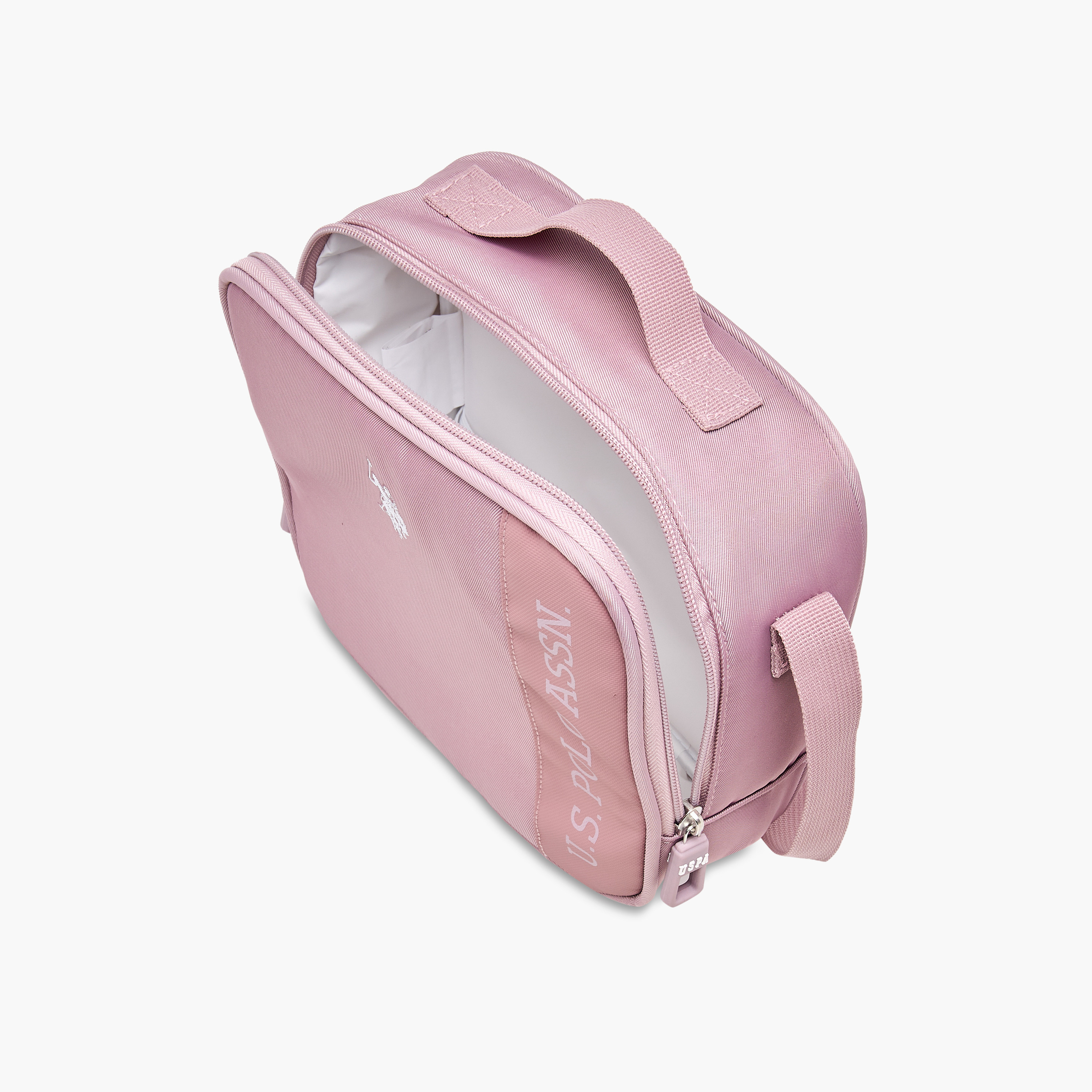 US Polo ASSN. Logo Print Lunch Bag with Zip Closure-school-lunchessentials-lunchbags-image-7