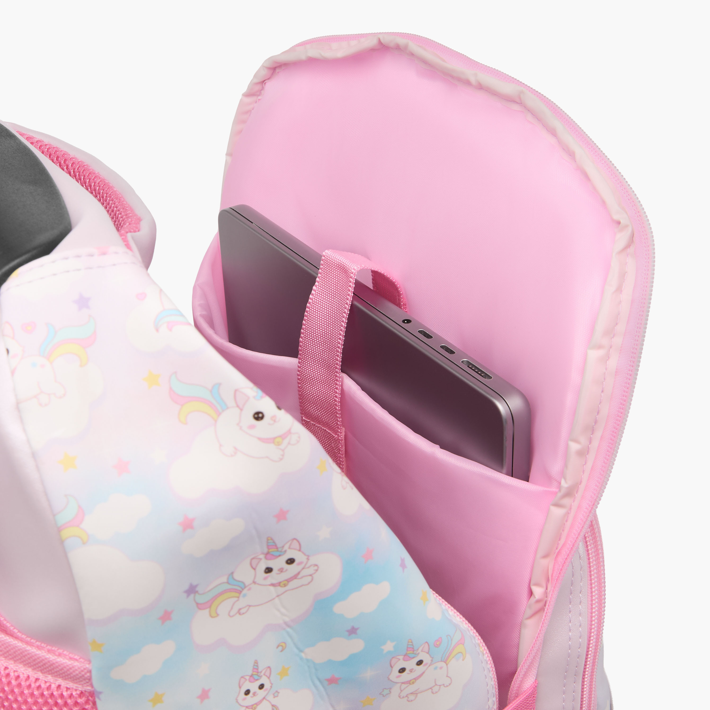 Minmie Cats Trolley Bag for Girls 5-8 Years with Retractable Handle – 18 inches-school-bagsandbackpacks-trolleybags-image-14