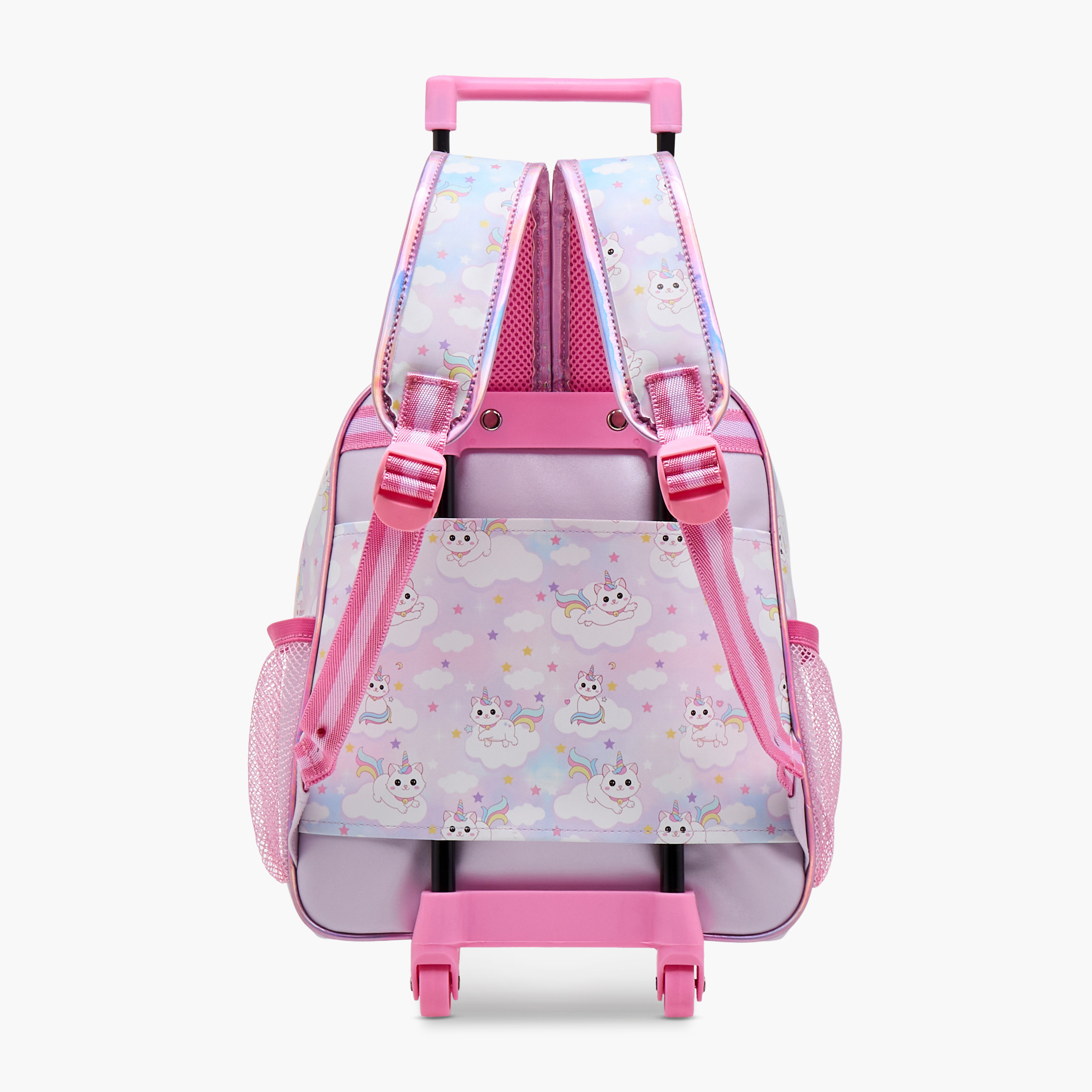Minmie Cats Trolley Bag for Girls 5-8 Years with Retractable Handle – 12 inches-school-bagsandbackpacks-trolleybags-image-5