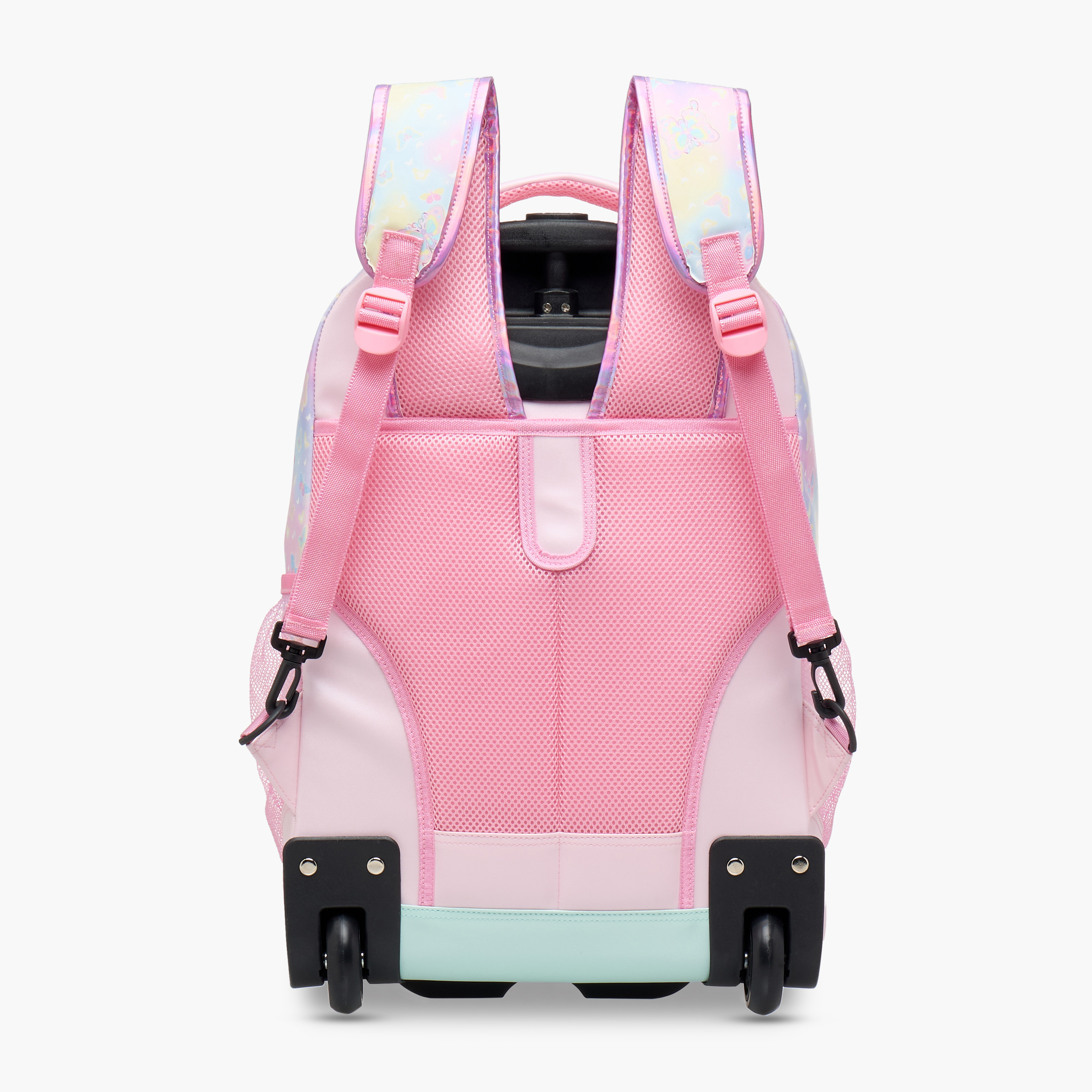 Minmie Butterfly Trolley Bag for Girls 5-8 Years with Retractable Handle – 18 inches-school-bagsandbackpacks-trolleybags-image-5