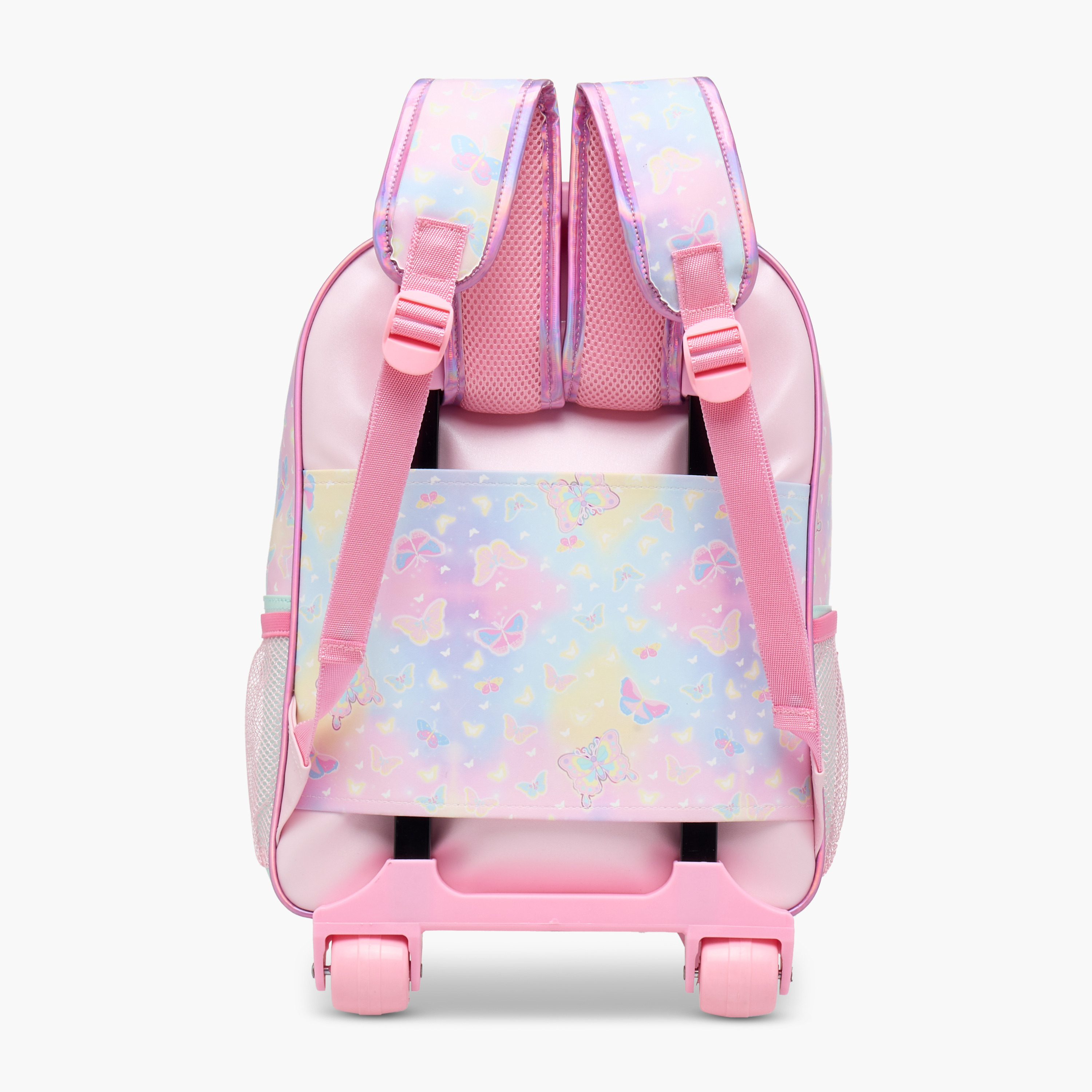 Minmie Butterfly Trolley Bag for Girls 5-8 Years with Retractable Handle – 14 inches-school-bagsandbackpacks-trolleybags-image-5