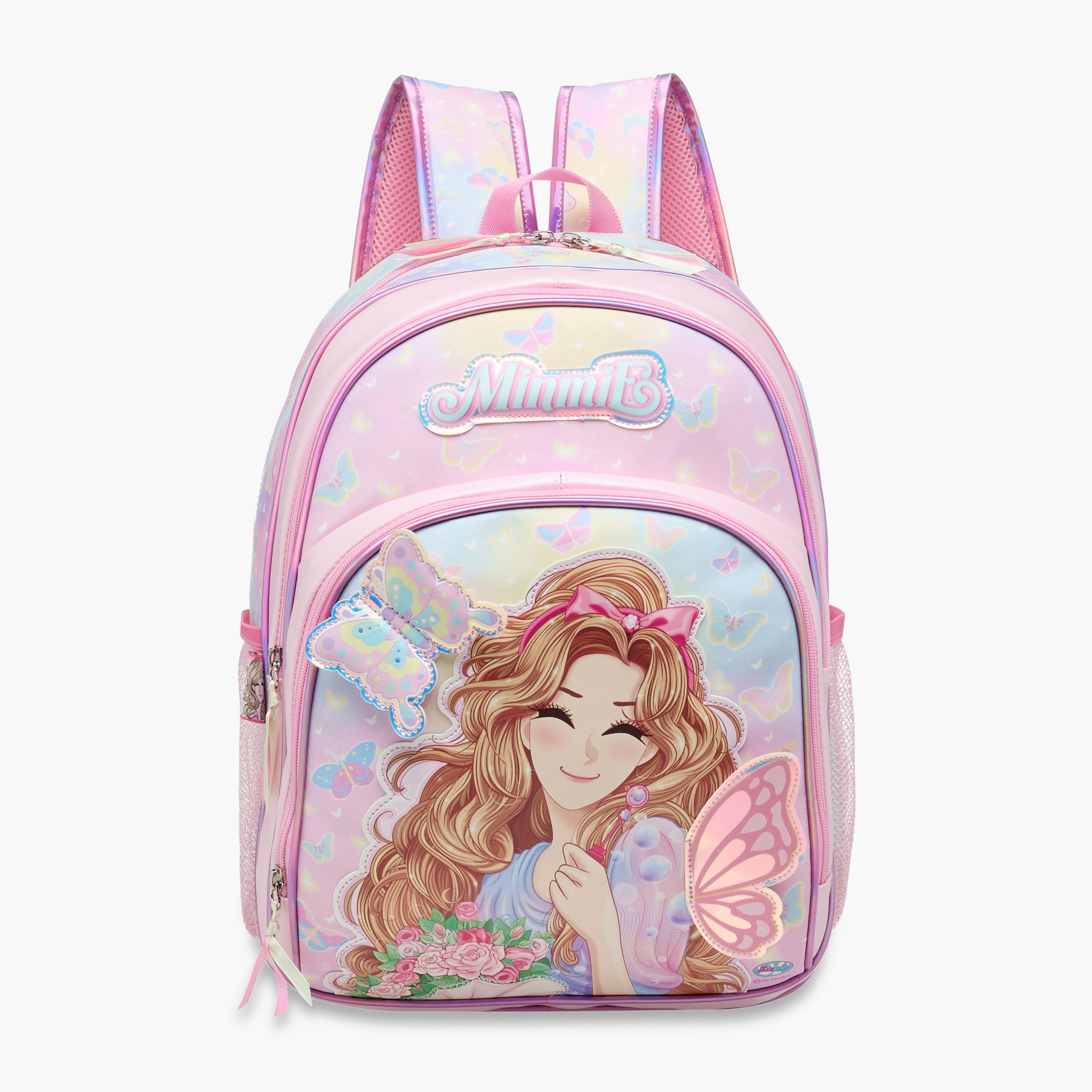 Minmie Graphic Print 16-inch Backpack with Adjustable Shoulder Straps - 31x15x41 cms-promo_LS20_OMN-image-1