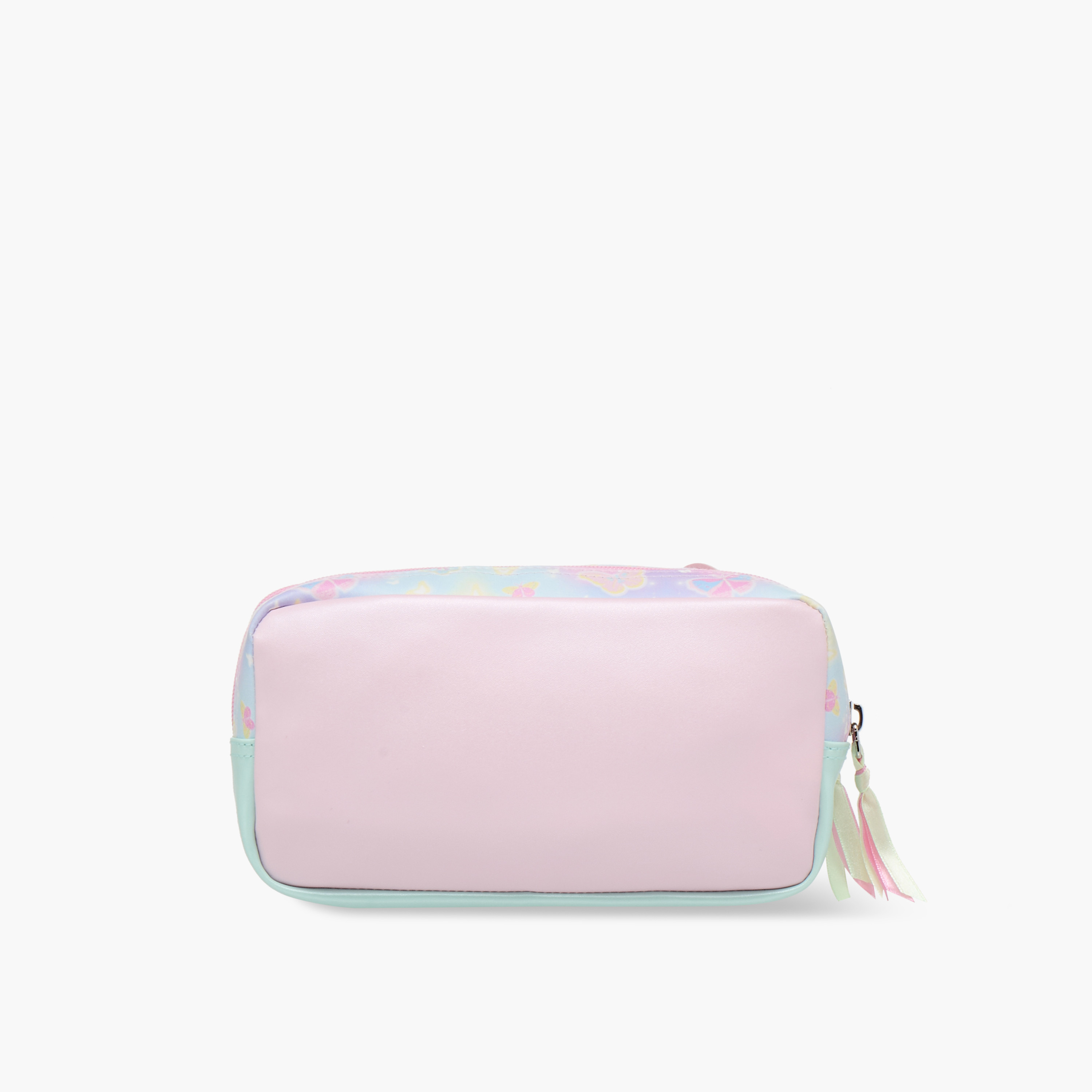 Minmie Butterfly Applique Pencil Pouch with Zip Closure-school-stationery-pencilcases-image-3